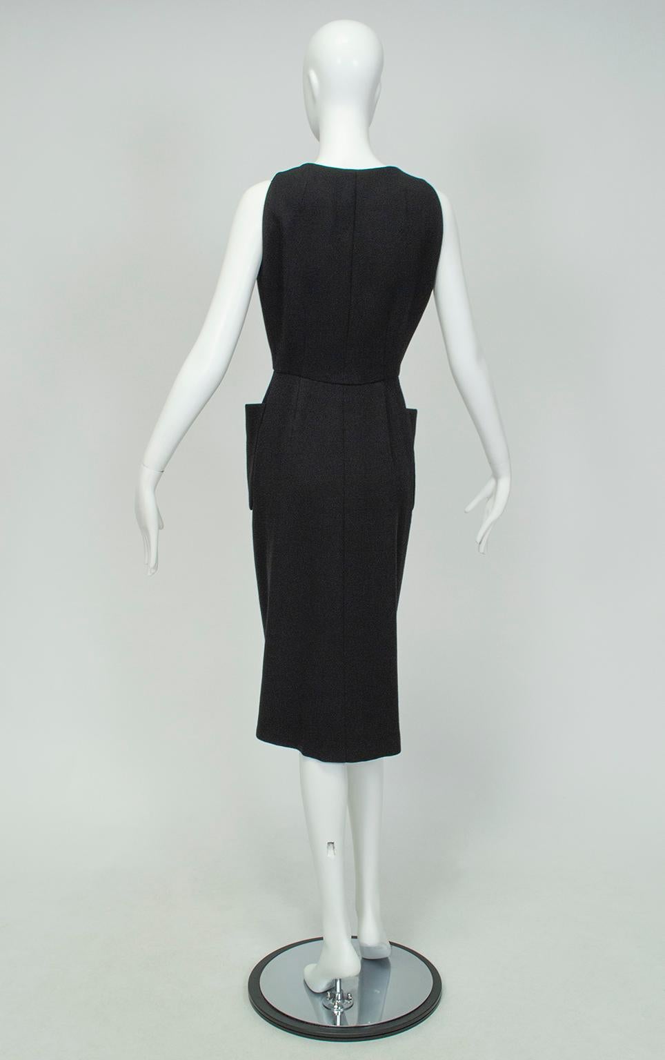 Geoffrey Beene Patch Pocket Column Sheath Dress, 1973 In Excellent Condition In Tucson, AZ