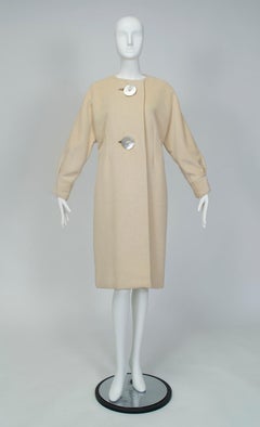 Bud Kilpatrick Cashmere Coat with Nacre Buttons, 1950s