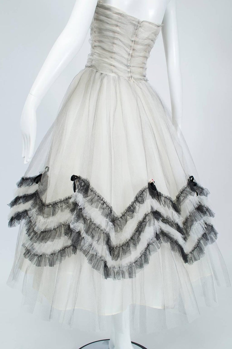 black and white coquette dress Dark coquette ribbon dress – Coquette Japan main image 1