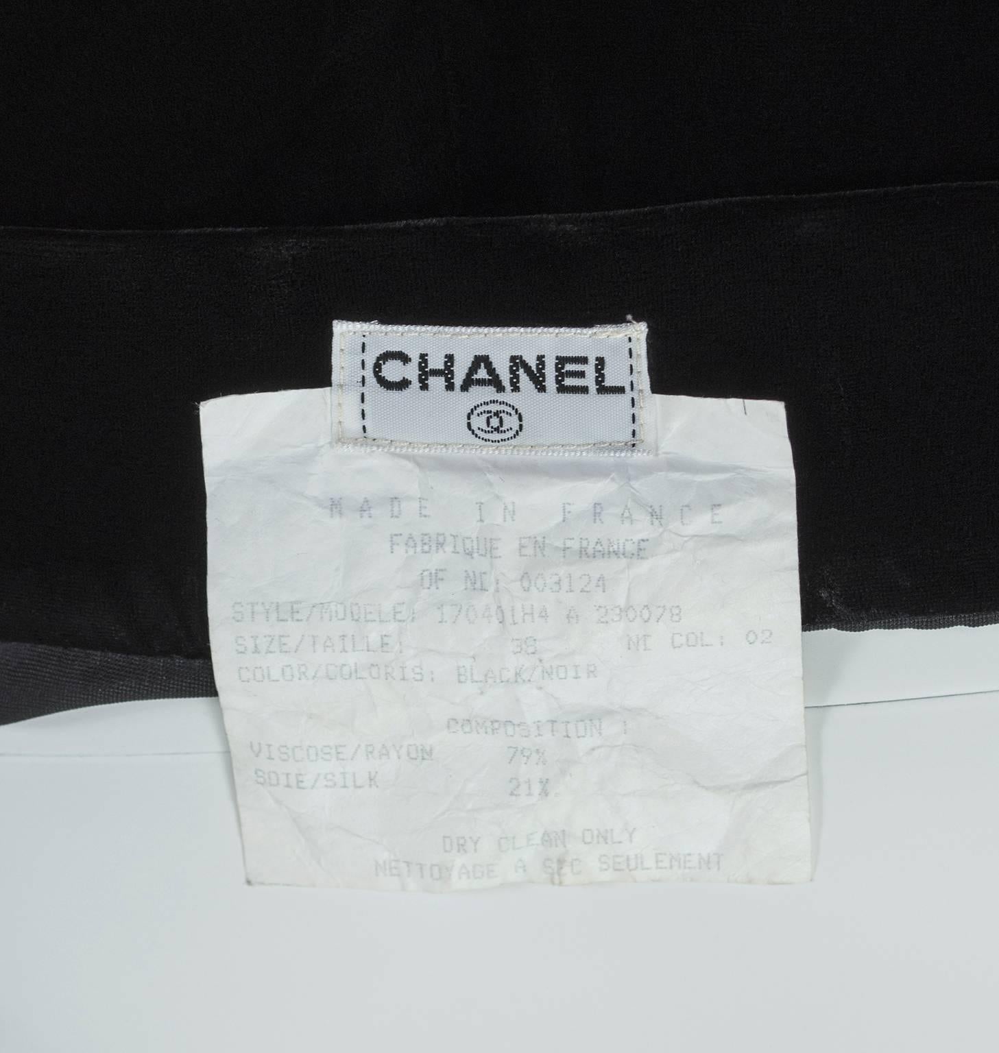 Chanel Velvet and Lace Wide-Leg Culotte Trousers, 1980s 4