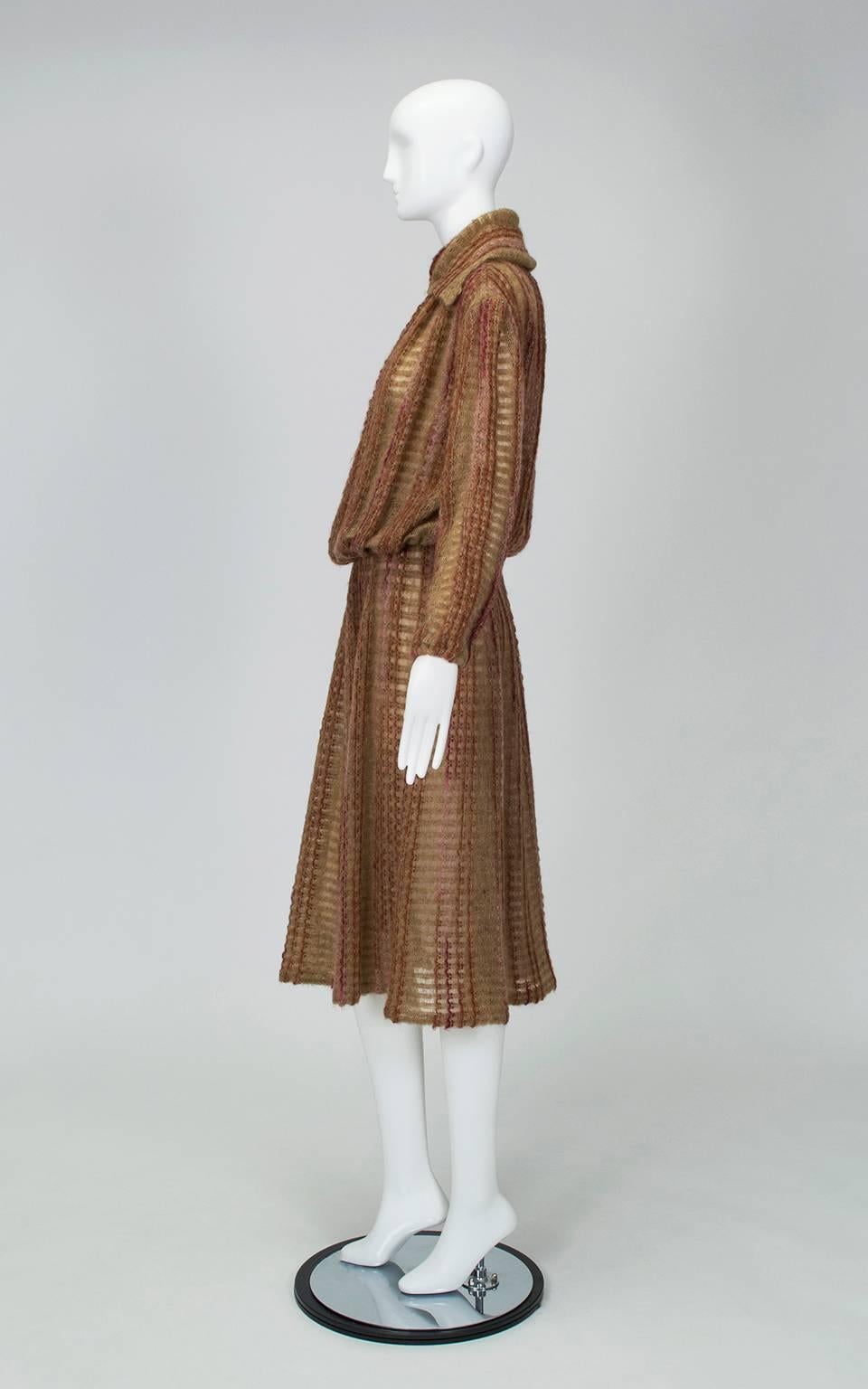 A member of the Royal Society of Arts, fiber artist Kay Cosserat was one of the most prominent and decorated knitwear designers of the 20th century. Her untimely death left few pieces in circulation, and most are currently housed in the Victoria &