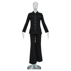 Vintage Dollywood Silver Studded Western Ensemble Set- S/M, 1960s