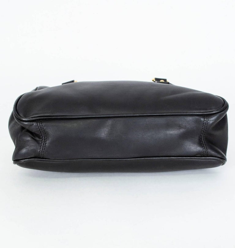 Zac Posen Black Alexia Top Handle Bag with Gold Hardware, 21st Century ...