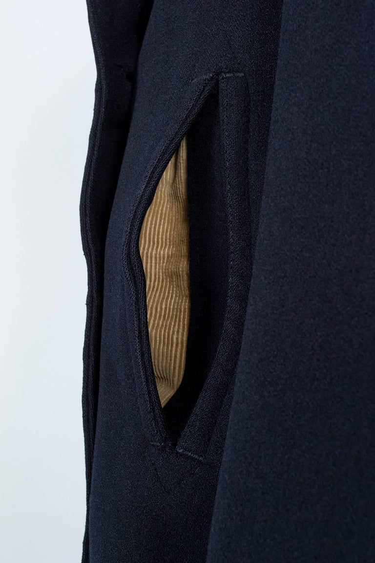 WWII US Navy MilitaryIssue Kersey Wool Pea Coat, 1940s For Sale at 1stdibs