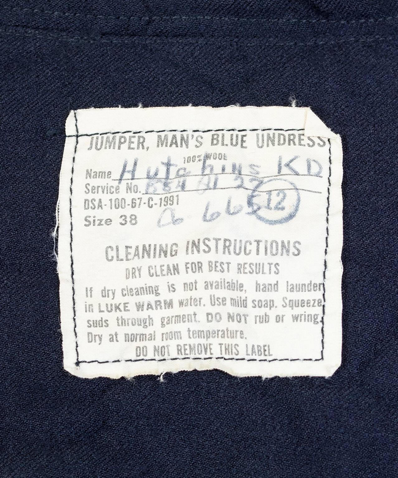 US Navy Crackerjack Sailor Pant and Middy Shirt Ensemble - Men S / Women L, 1967 7