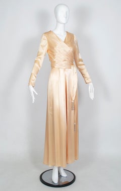 Helen Rose Beaded Two-Piece Hostess Pajamas, 1960s