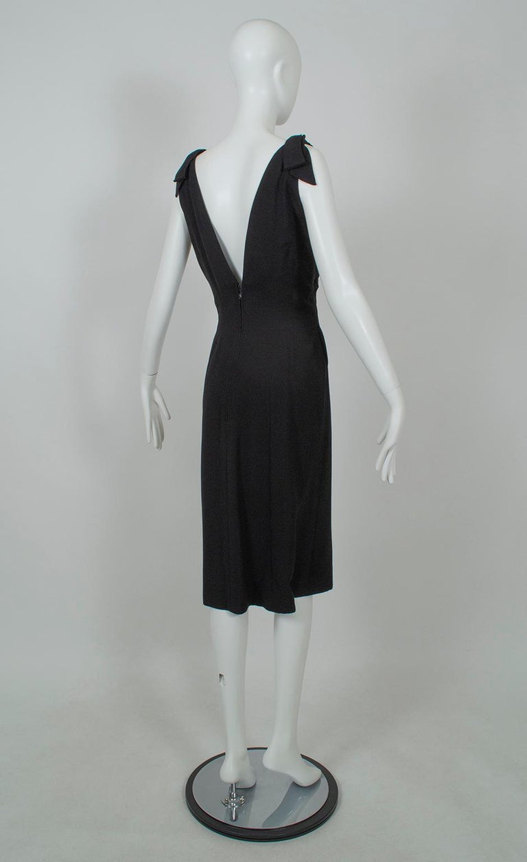 Luis Estévez Nero *Taglia grande* Vestito con spalla annodata