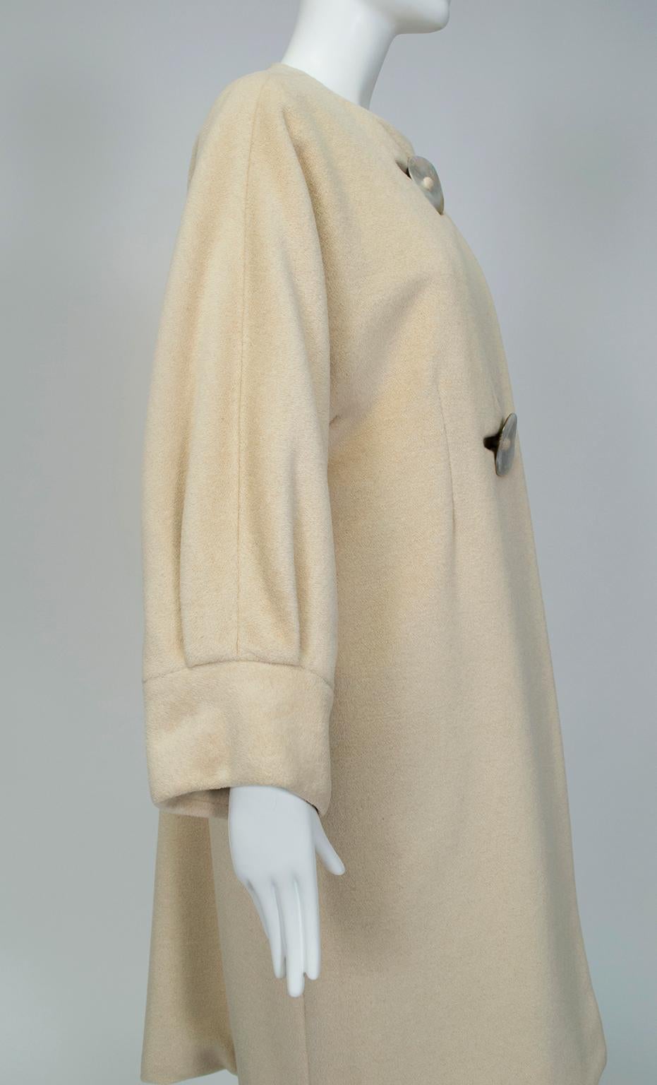 Women's Bud Kilpatrick Cashmere Coat with Nacre Buttons, 1950s