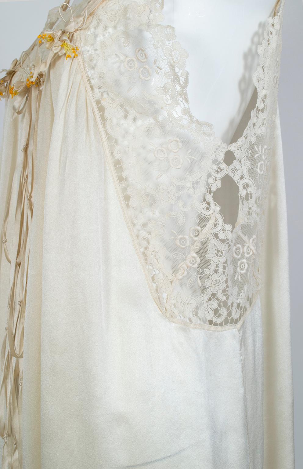 Edwardian Charmeuse and Lace Dressing Gown, 1924 2