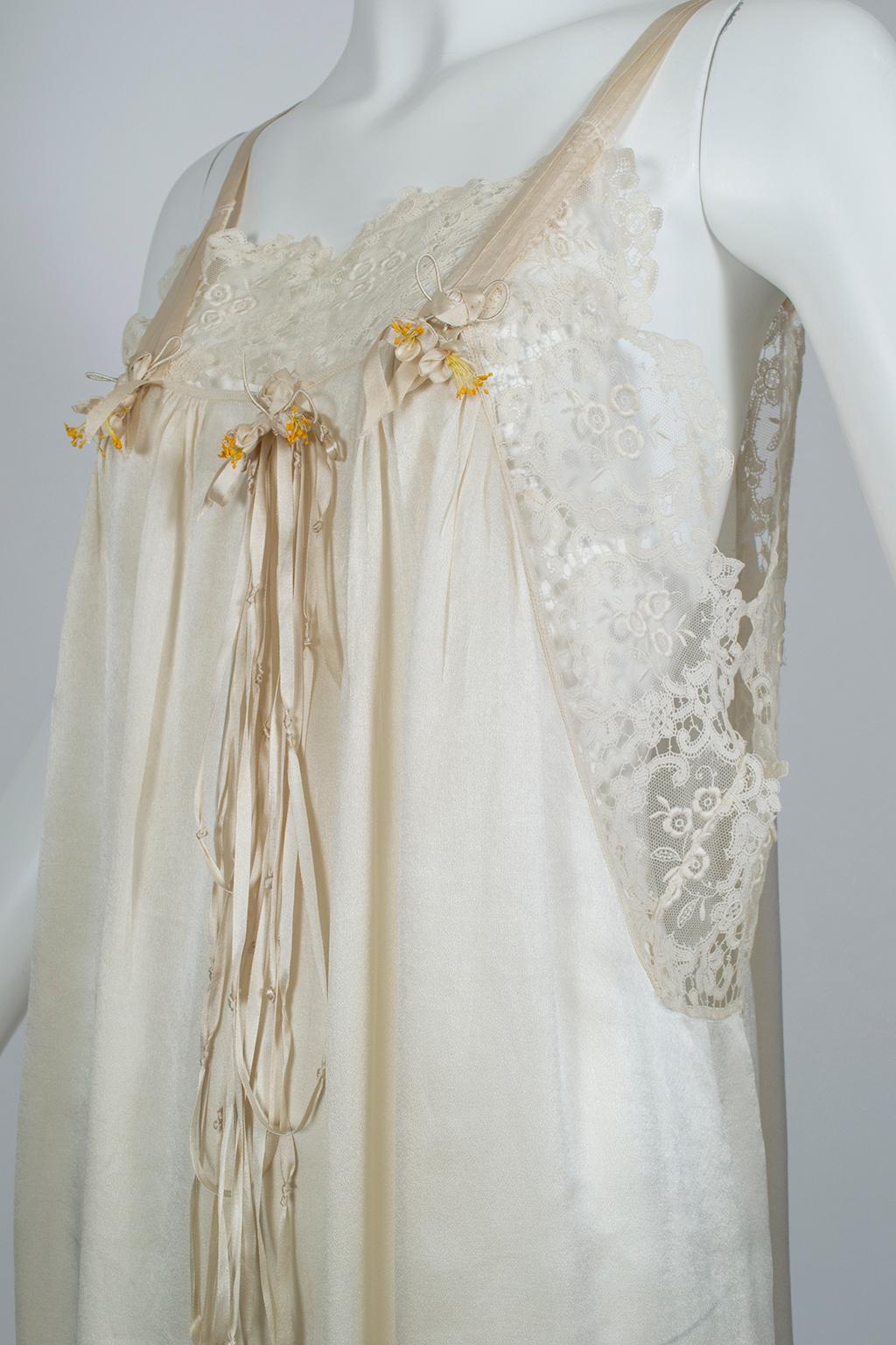 Edwardian Charmeuse and Lace Dressing Gown, 1924 1