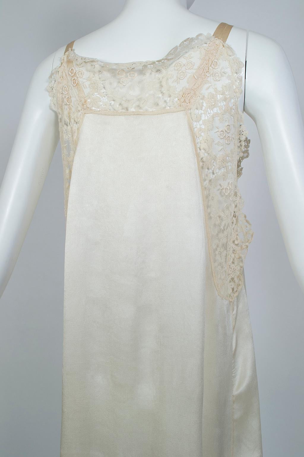 Women's Edwardian Charmeuse and Lace Dressing Gown, 1924
