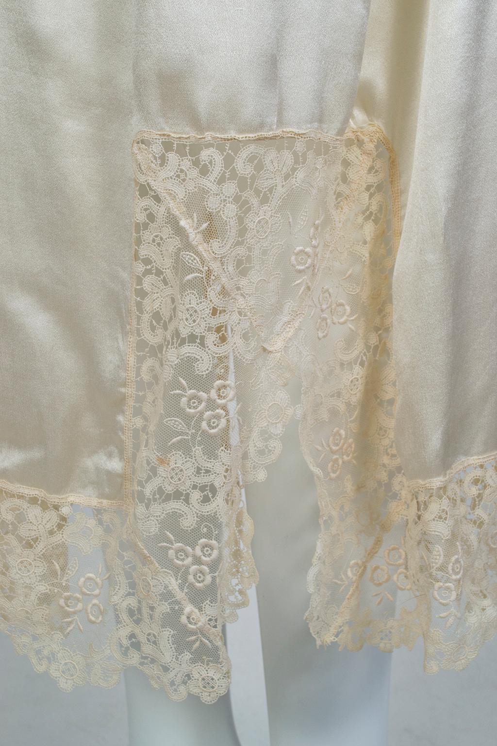 Edwardian Charmeuse and Lace Dressing Gown, 1924 8