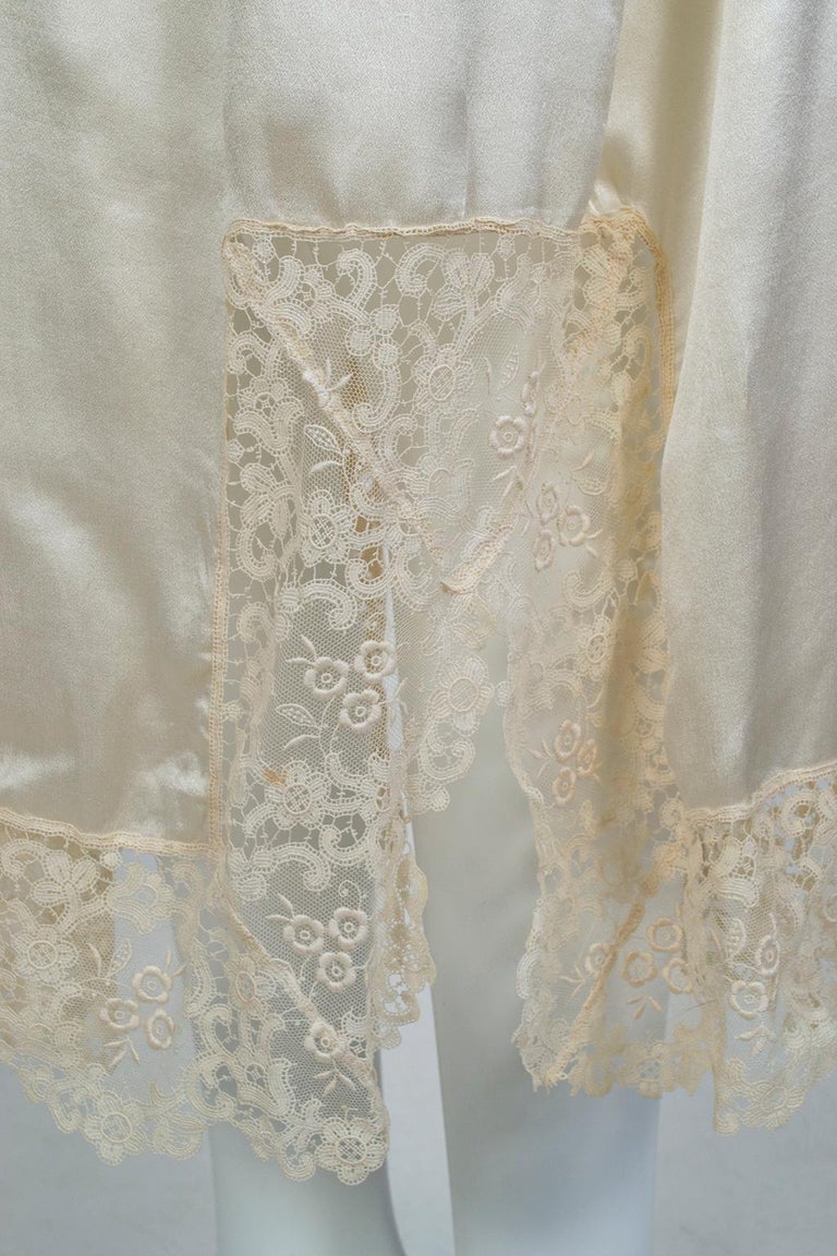 Edwardian Charmeuse and Lace Dressing Gown, 1924 at 1stDibs | edwardian ...