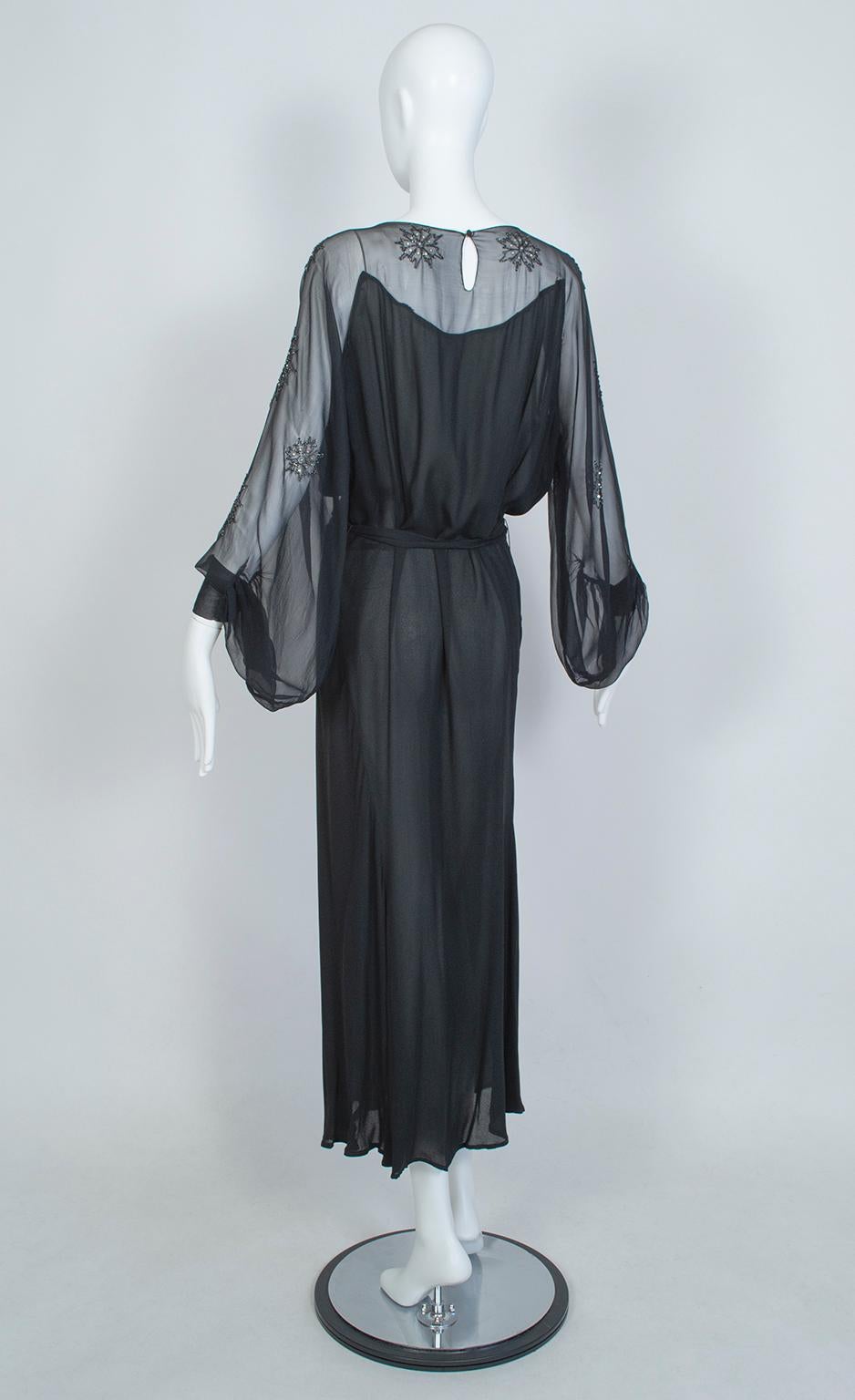 black crystal gown