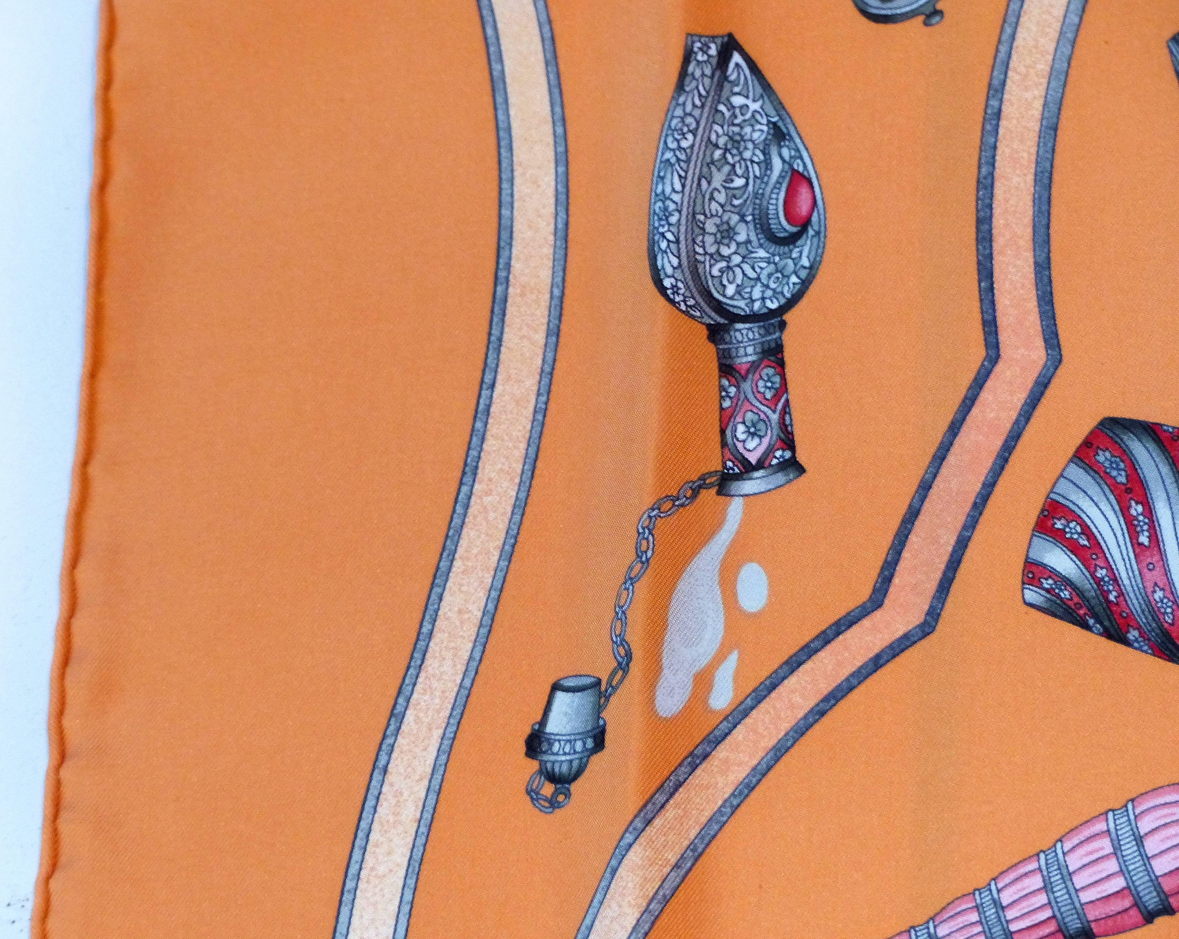 Hermes Qu'importe le Flacon Silk Scarf by Catherine Baschet  In New Condition In Miami, FL