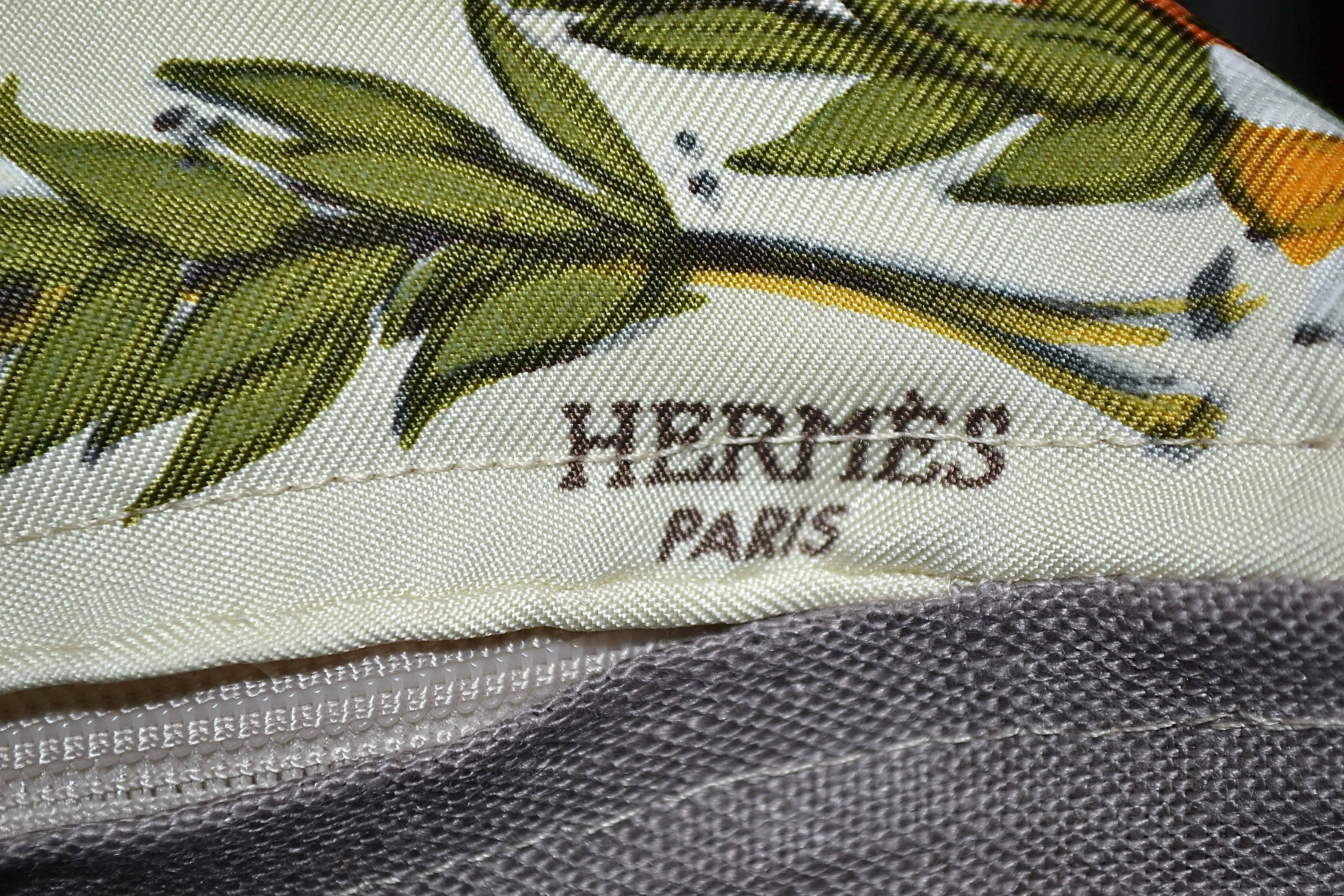 Vintage ‎Hermès Silk Scarf Pillow Maurice Taquoy 