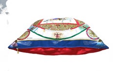 Vintage ‎Hermès Custom Medium Scarf Pilllow "Feux D Artifice" Napolian