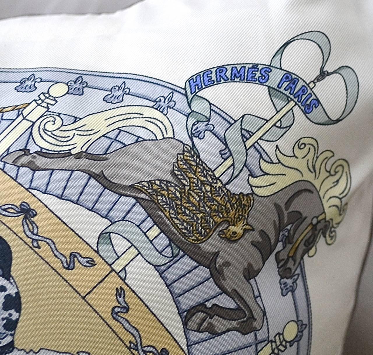 Vintage ‎Hermès Silk Scarf Pillow 