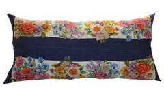 Gucci Vintage Scarf Pillow Light Blue Flowers