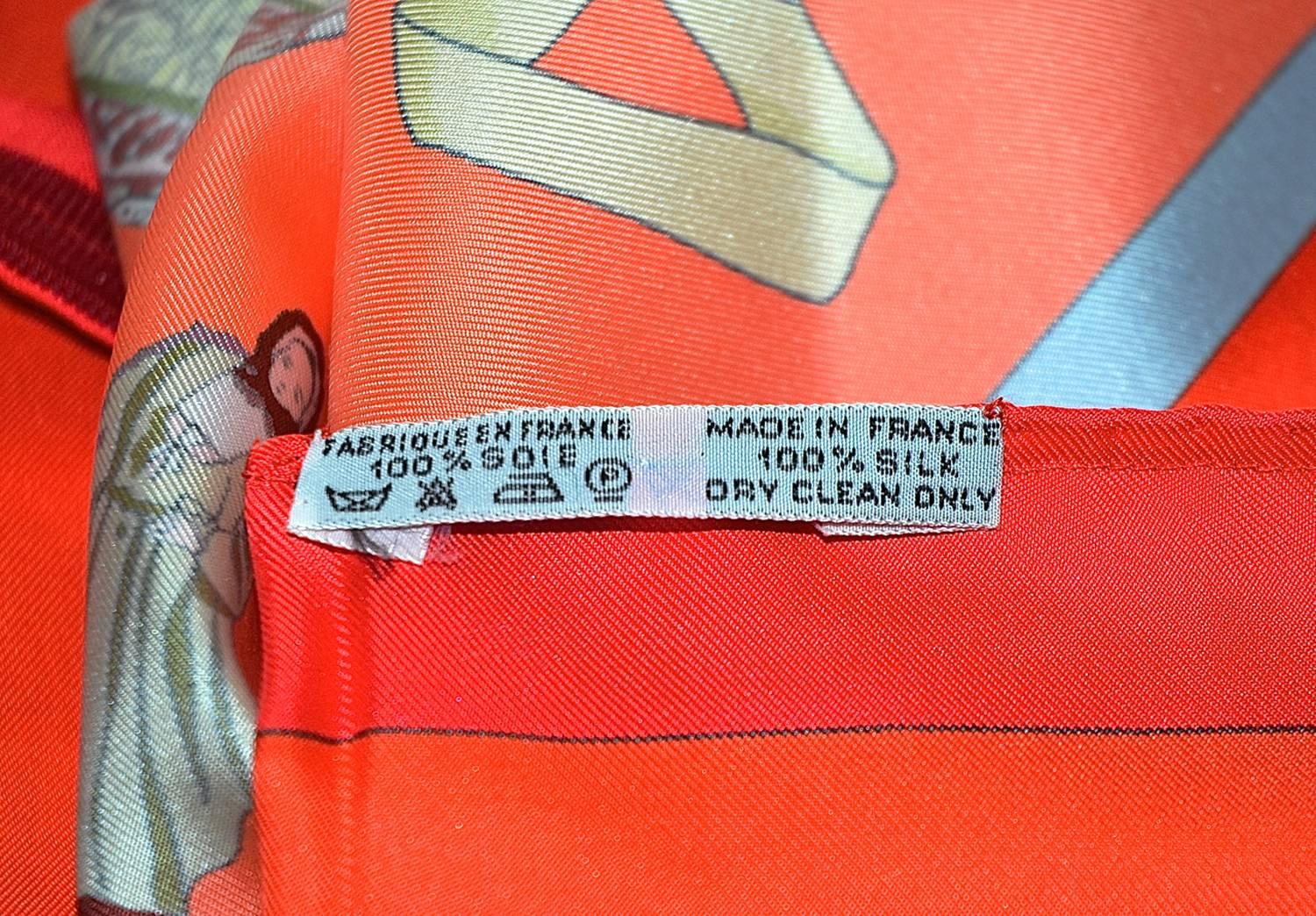 Vintage ‎Hermes Scarf Pillow Large 22