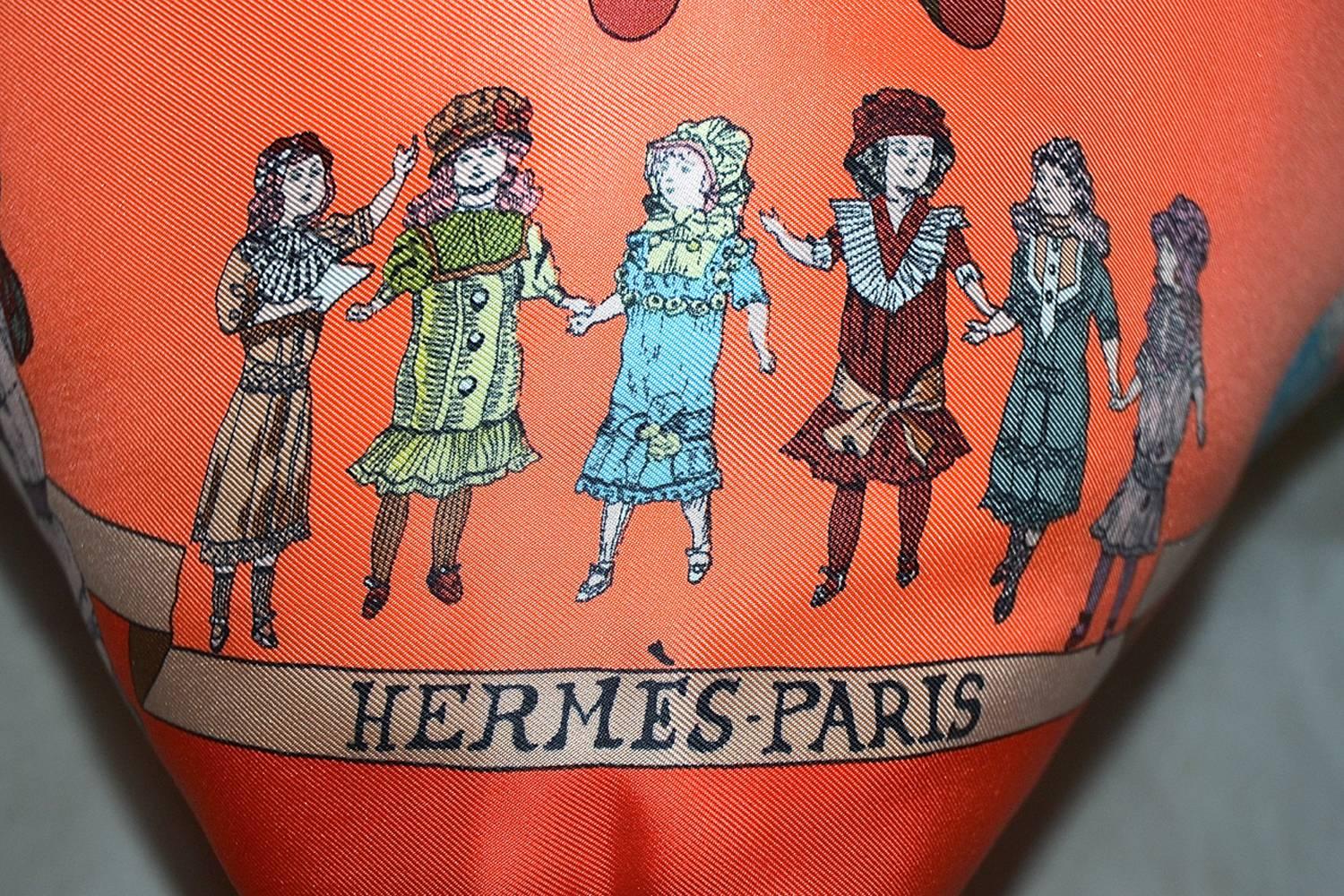 Vintage ‎Hermes Scarf Pillow Large 22