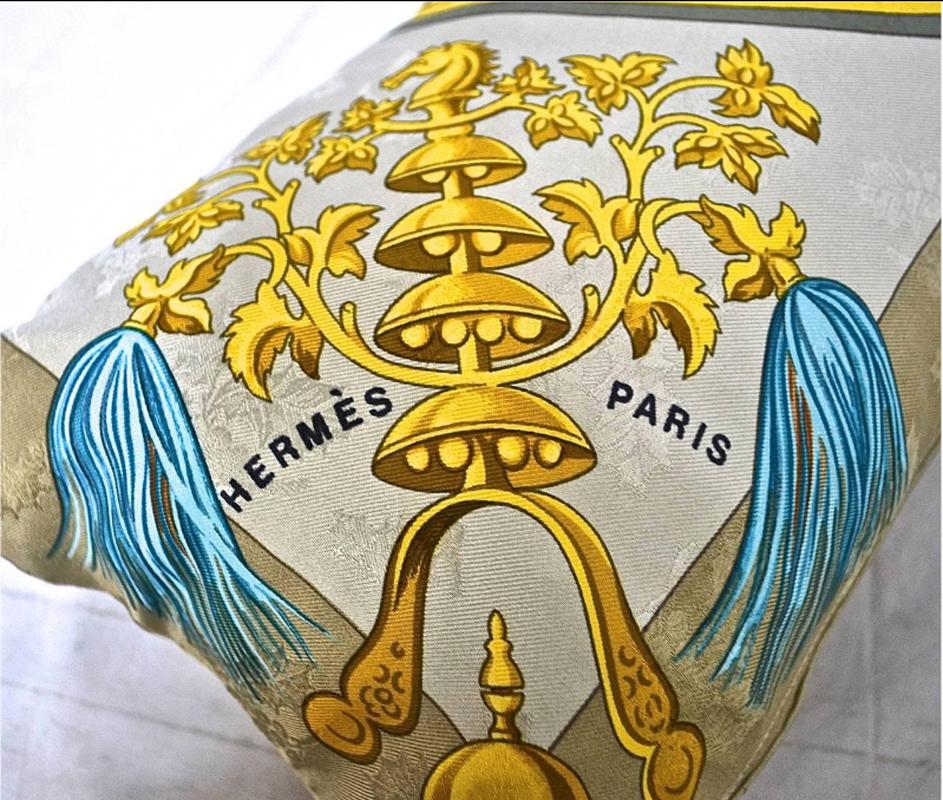 Vintage ‎Hermès & Chanel Silk Scarf 3 Pillow Set 