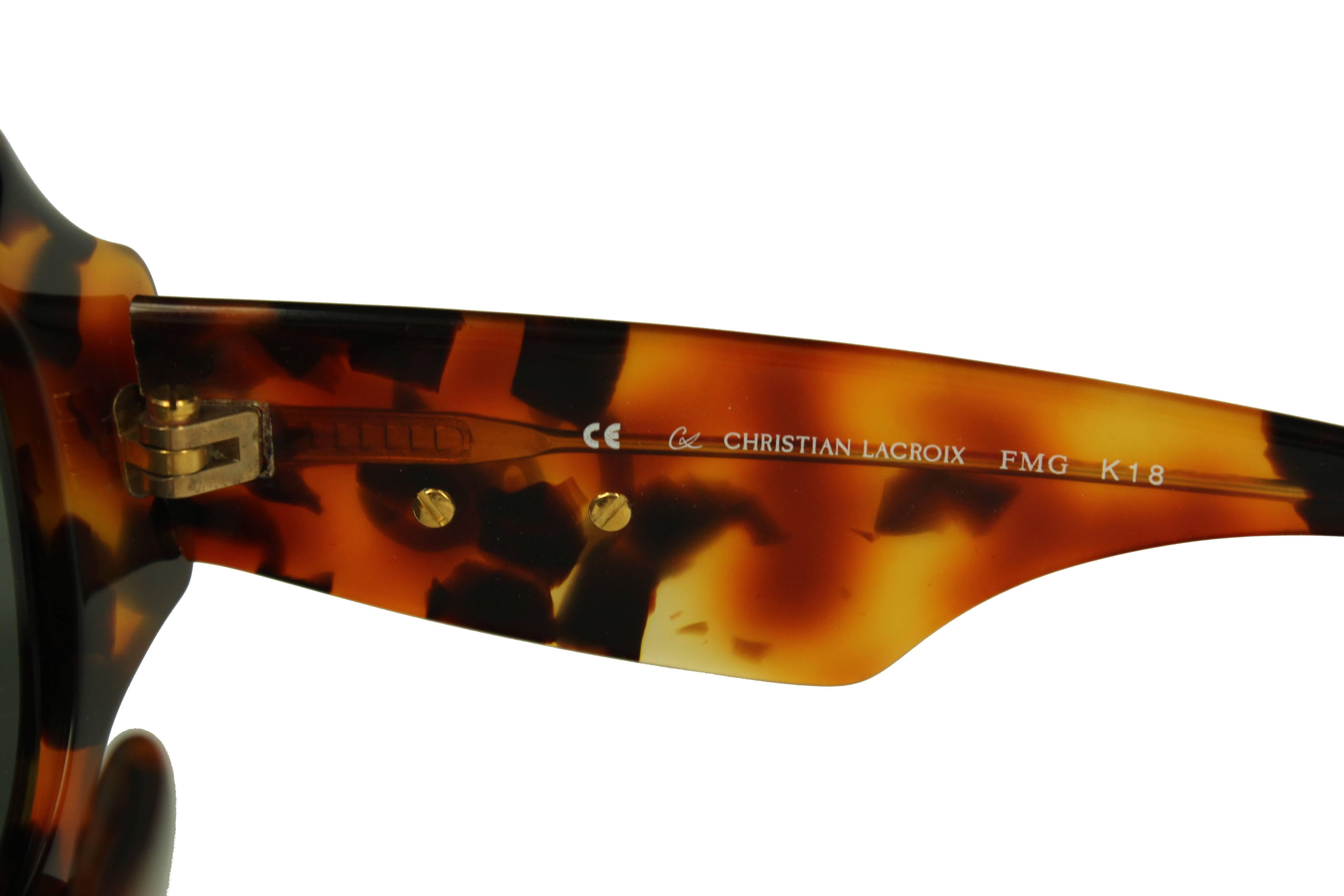 1980's  Christian Lacroix Sunglasses 6715 In New Condition For Sale In Madrid, Spain