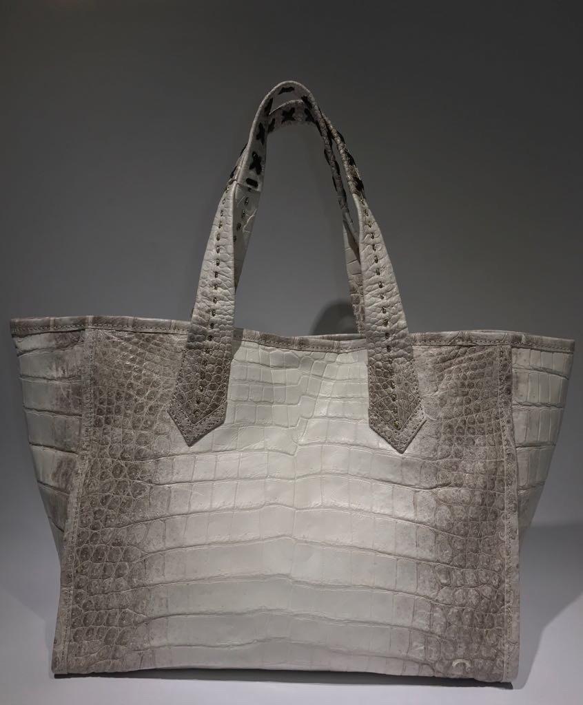 Women's or Men's Ana Switzerland Crocodile tote bag . Soft light as garments  For Sale
