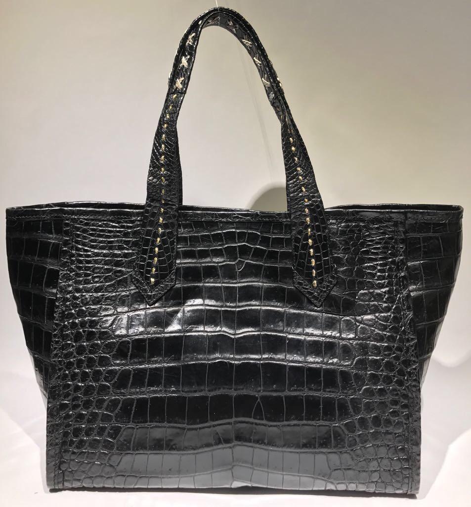 Ana Switzerland Crocodile tote bag . Soft light as garments  For Sale 1