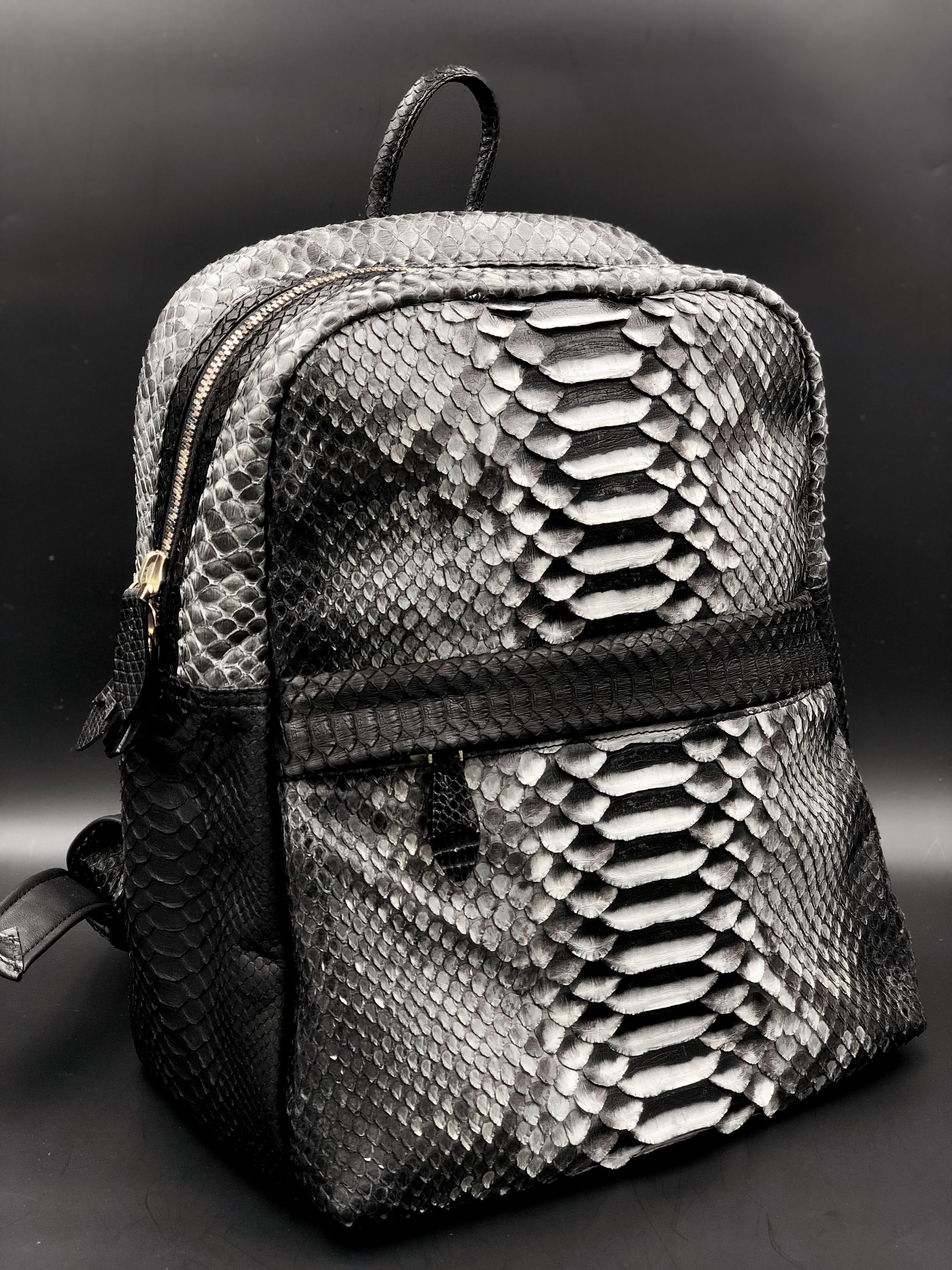 Women's or Men's Ana Switzerland Python Backpack  For Sale