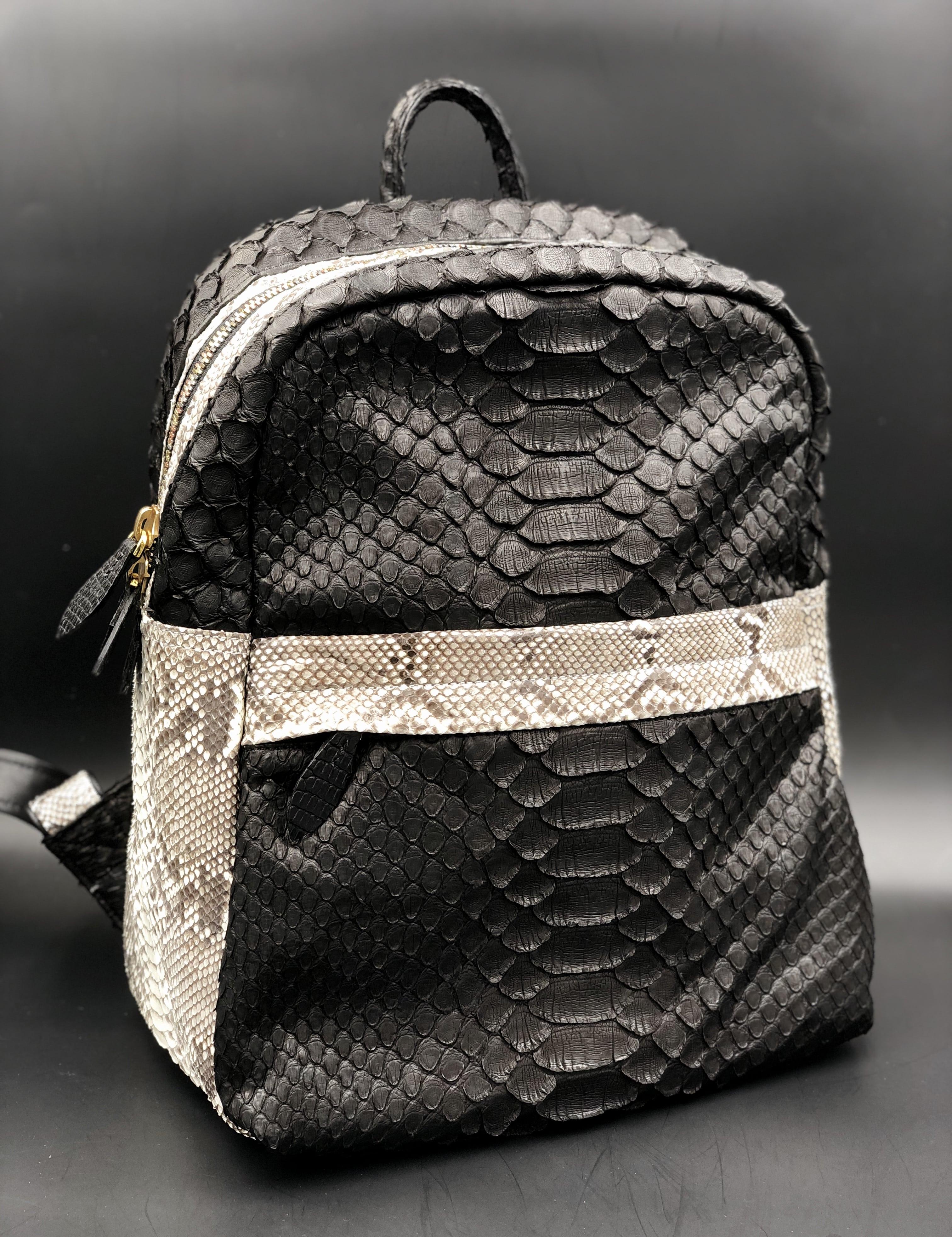 Ana Switzerland Python Backpack  For Sale 1