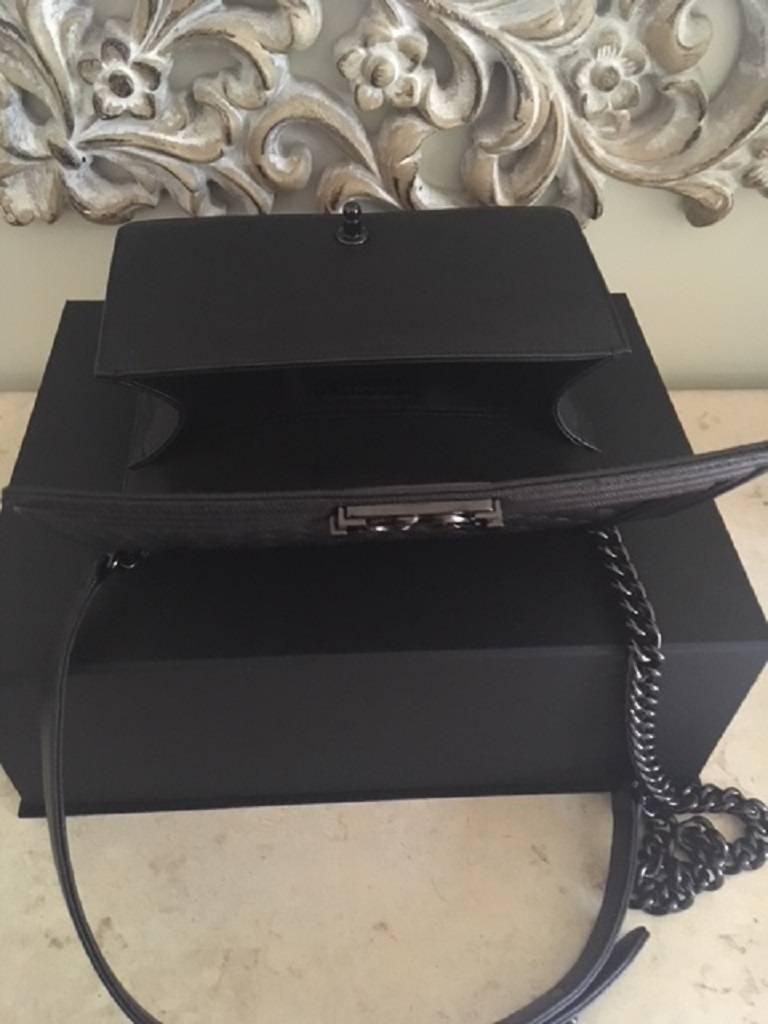 Chanel Medium Quilted Caviar Leather So Black Boy Bag 1