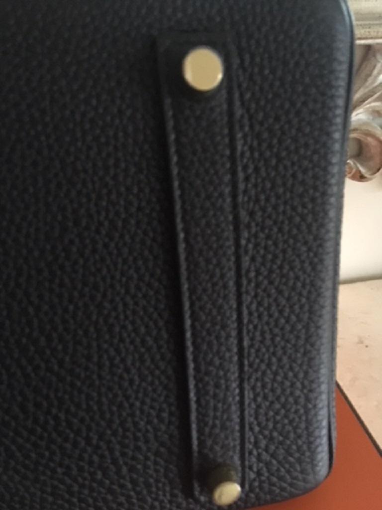 Hermes 2018 Brand New Birkin 35 with TOGO leather in Black with Gold Hardware For Sale 4
