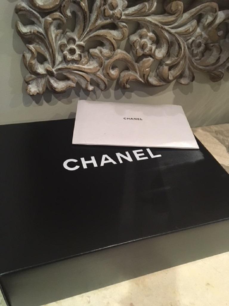 Chanel BRAND NEW Caviar Boy Bag - New Medium size with Ruthenium Hardware  For Sale 12