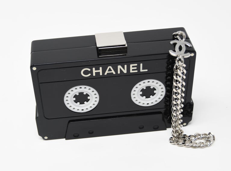 Chanel Cassette Tape Lucite Clutch
