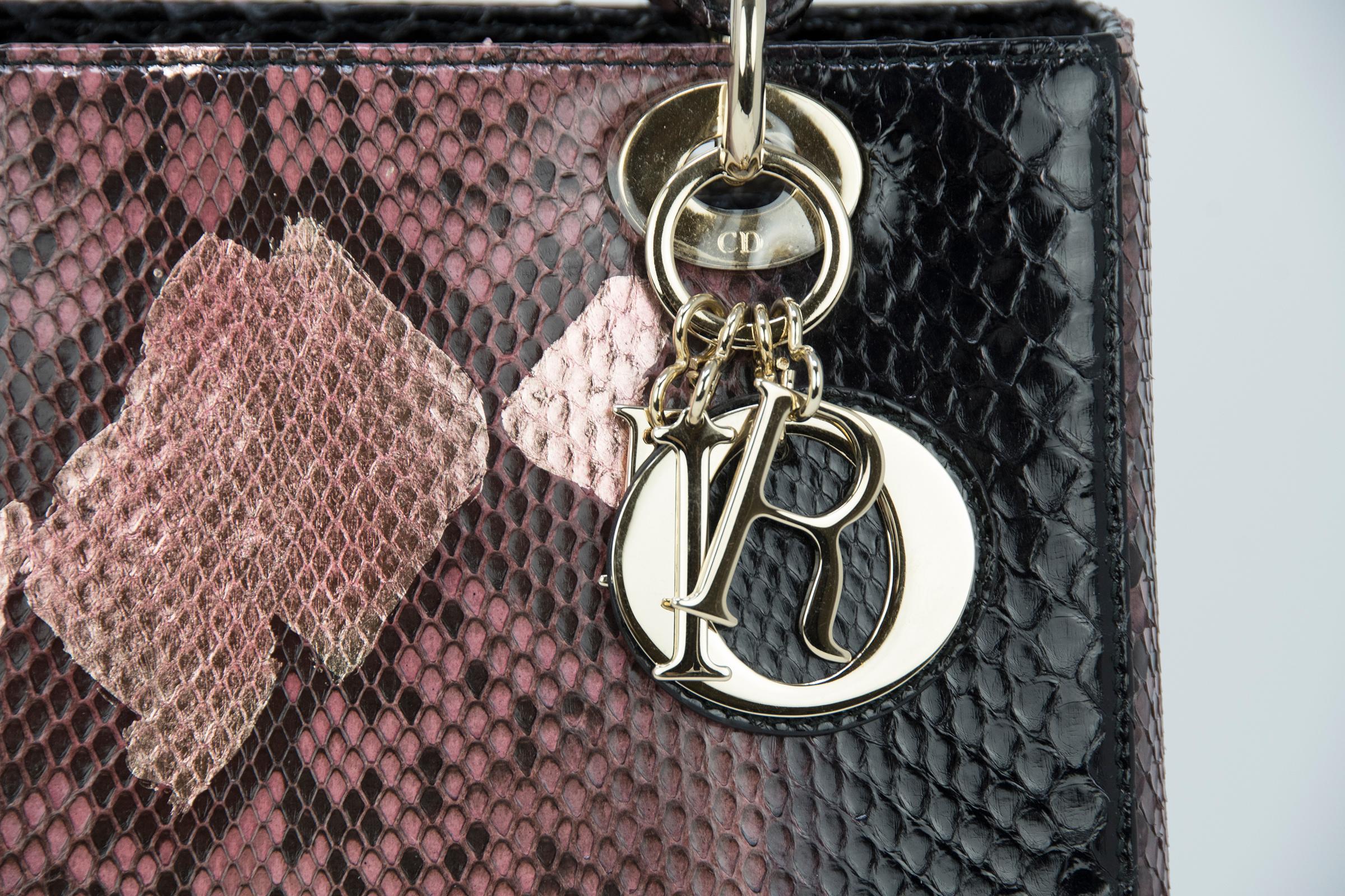 lady dior mini metallic