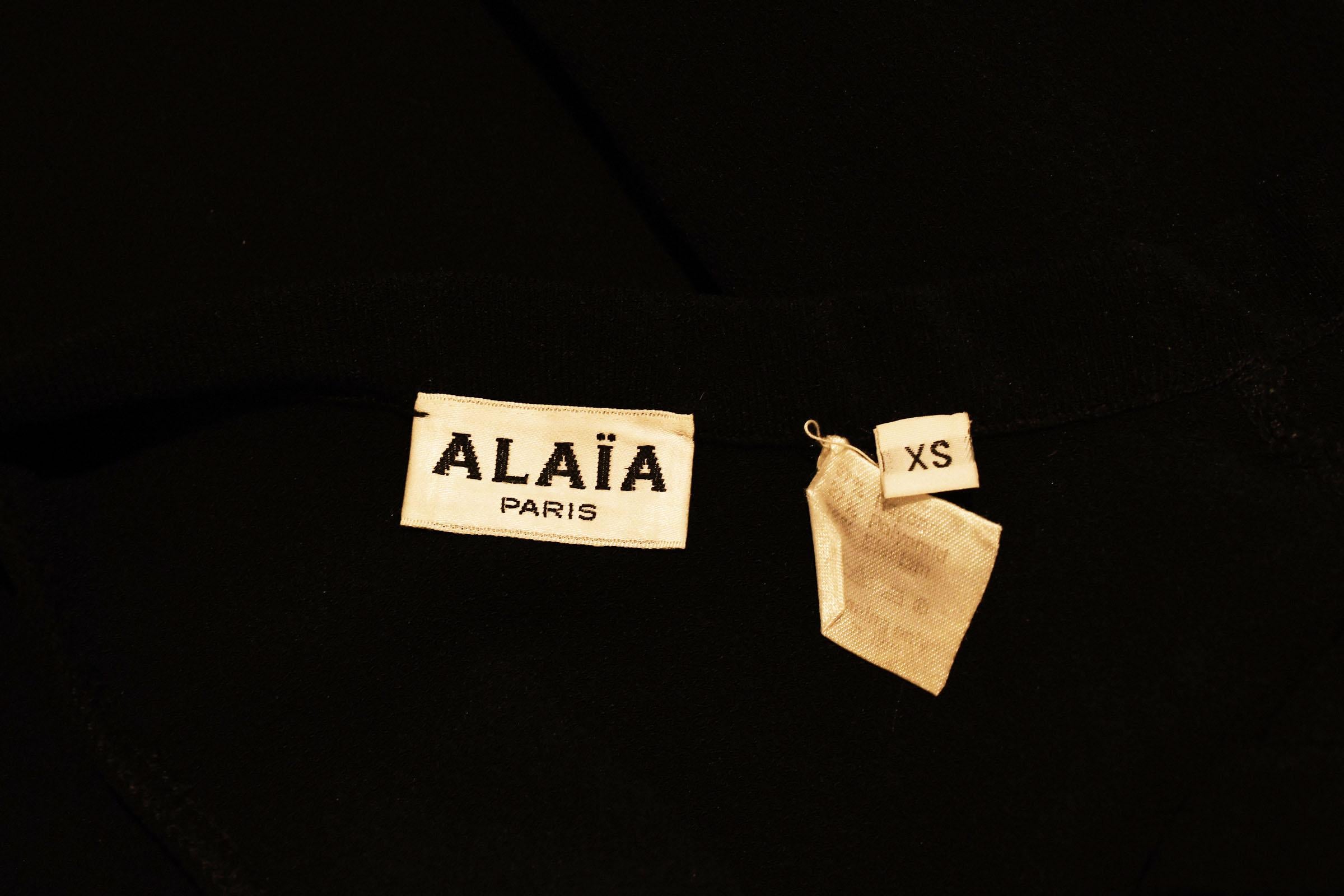 Alaia Black Sleeveless Bodysuit  For Sale 1