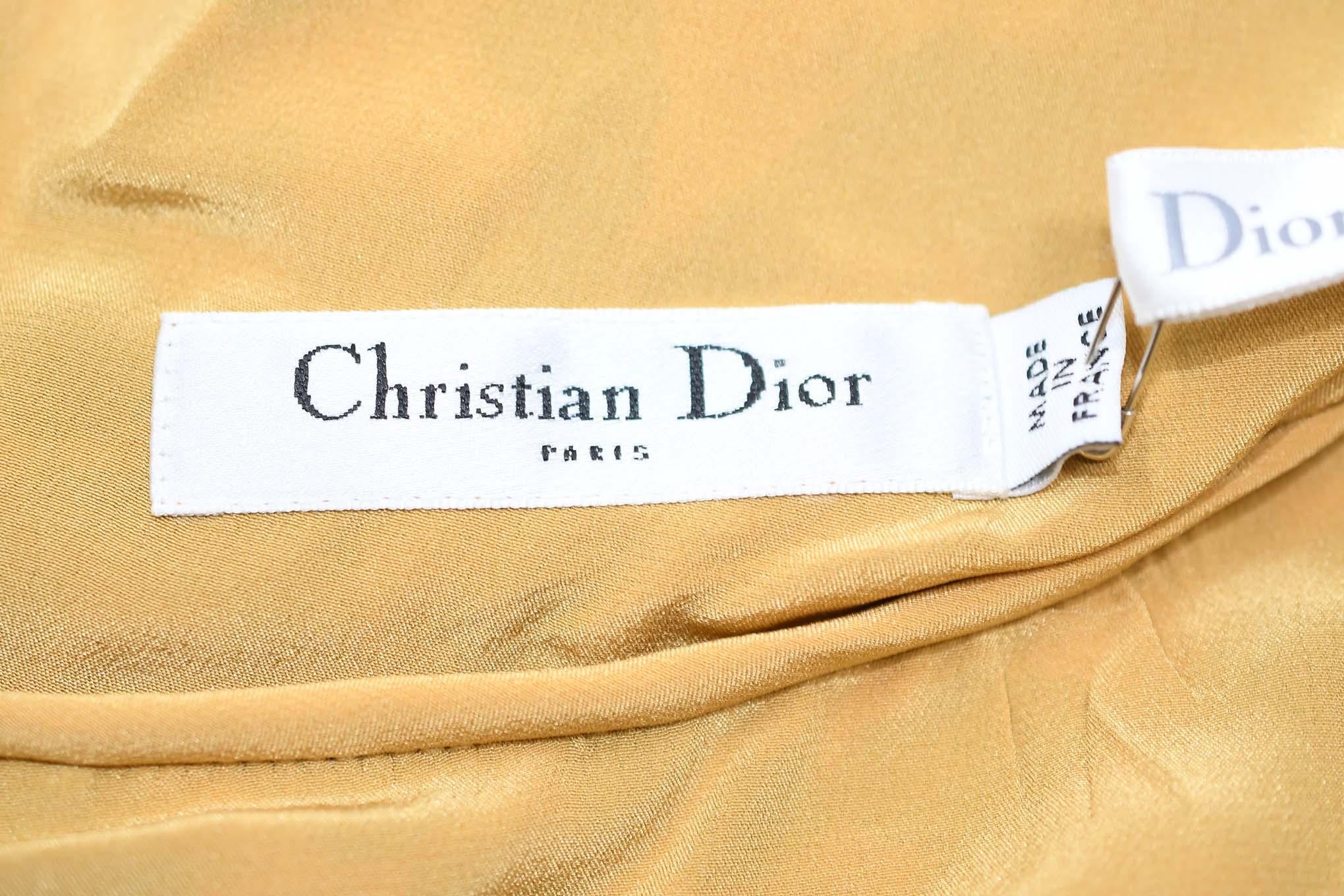 Christian Dior Silk Leopard Gown  For Sale 2