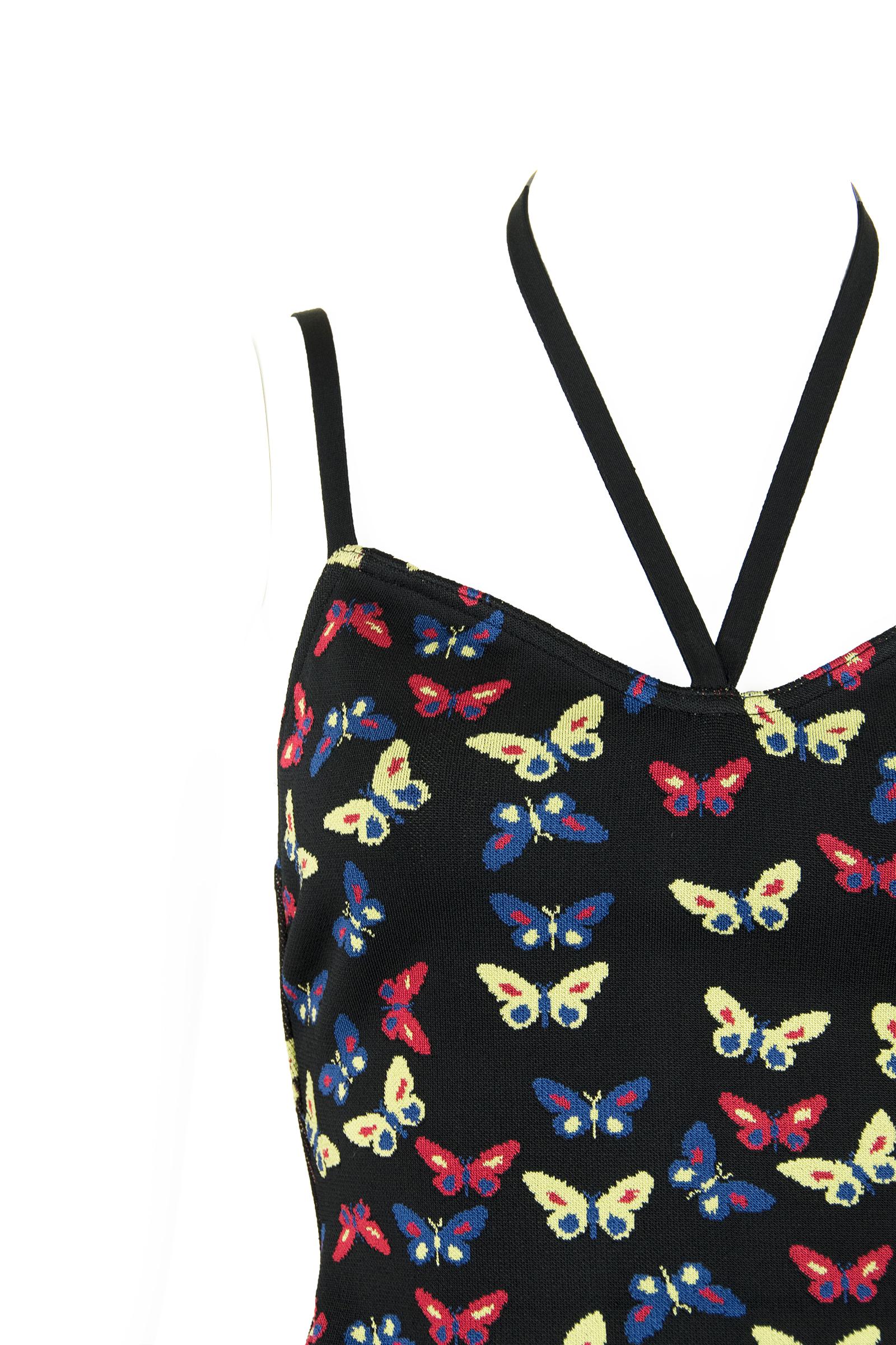 Vintage Alaia Butterfly Dress - Size L For Sale 1
