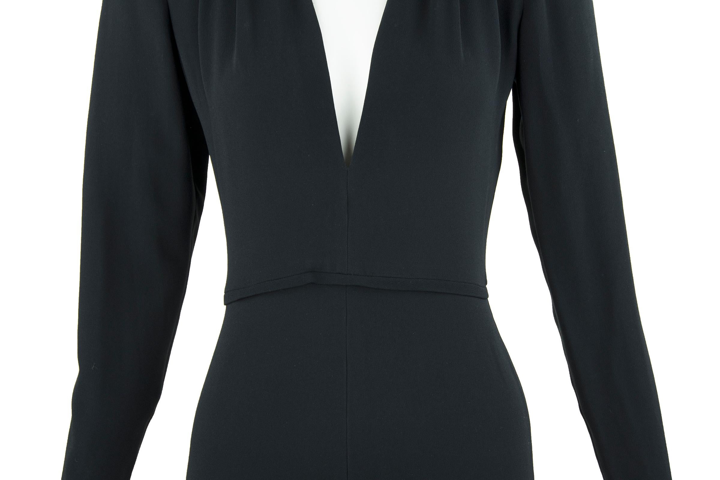 Stella McCartney Black Long Sleeve Jumpsuit -IT 40 In Excellent Condition For Sale In Newport, RI