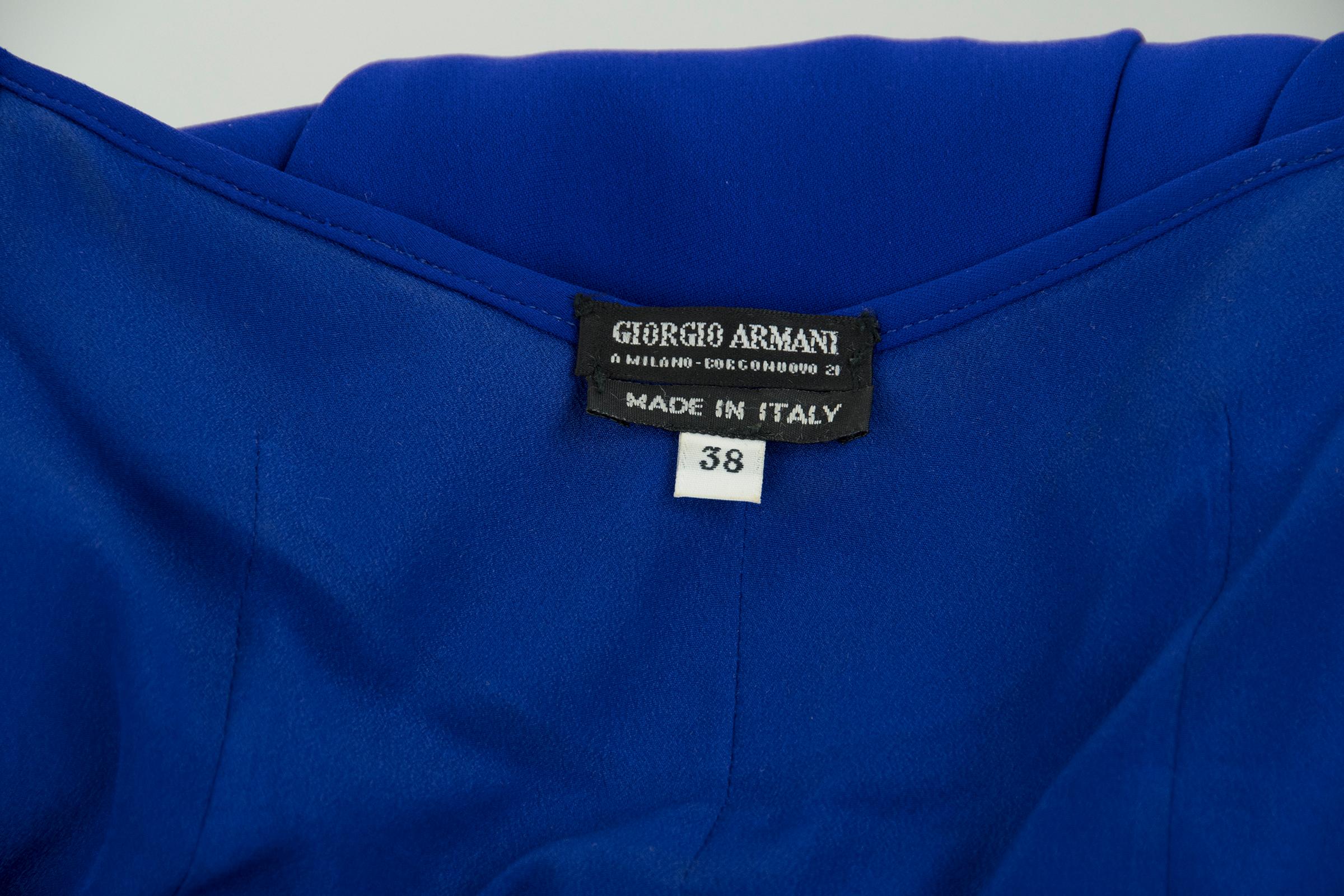 Women's Giorgio Armani Blue Jumpsuit  For Sale