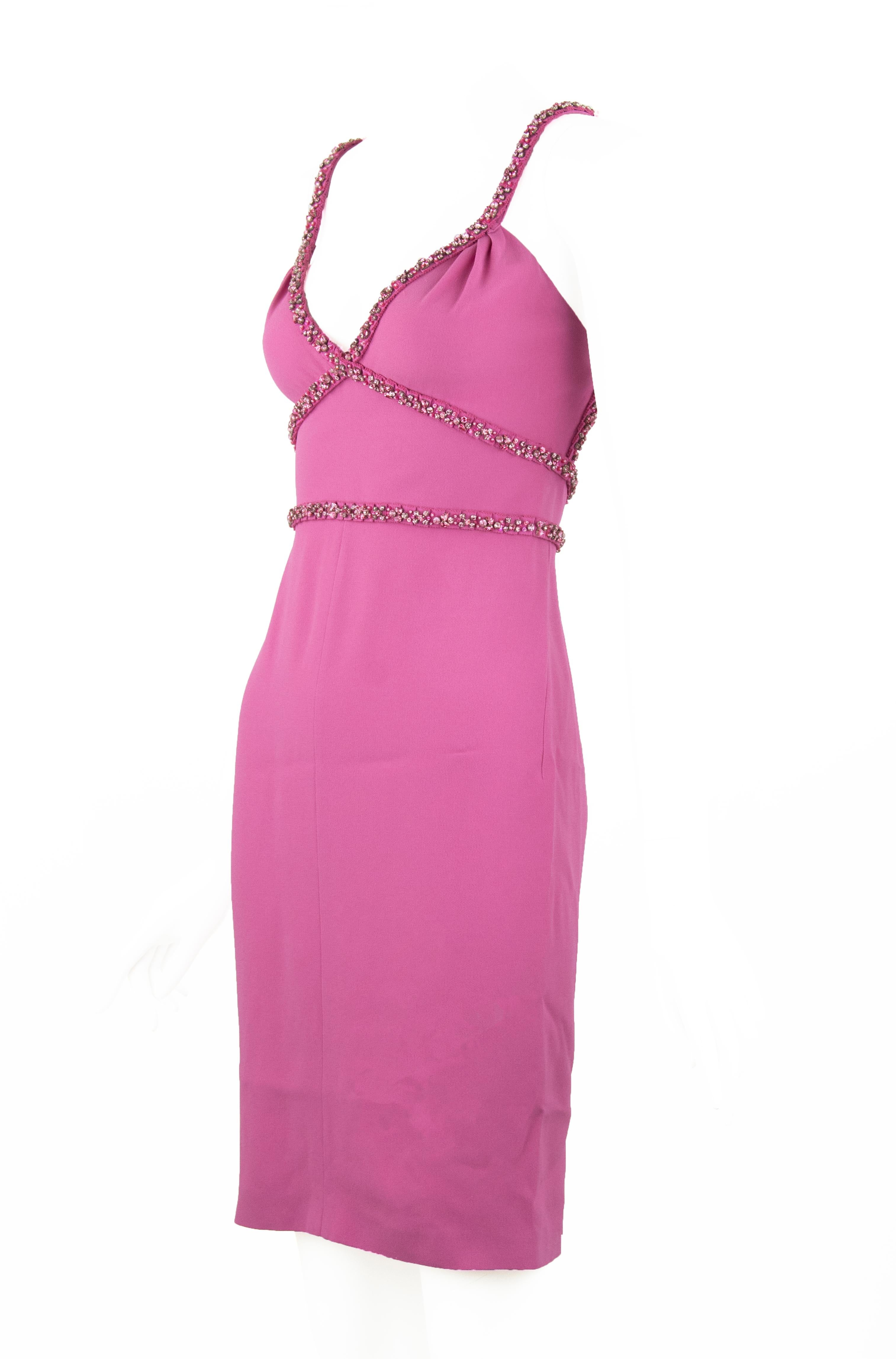 Dsquared2 Little Pink Dress - Size IT 40 In New Condition For Sale In Newport, RI
