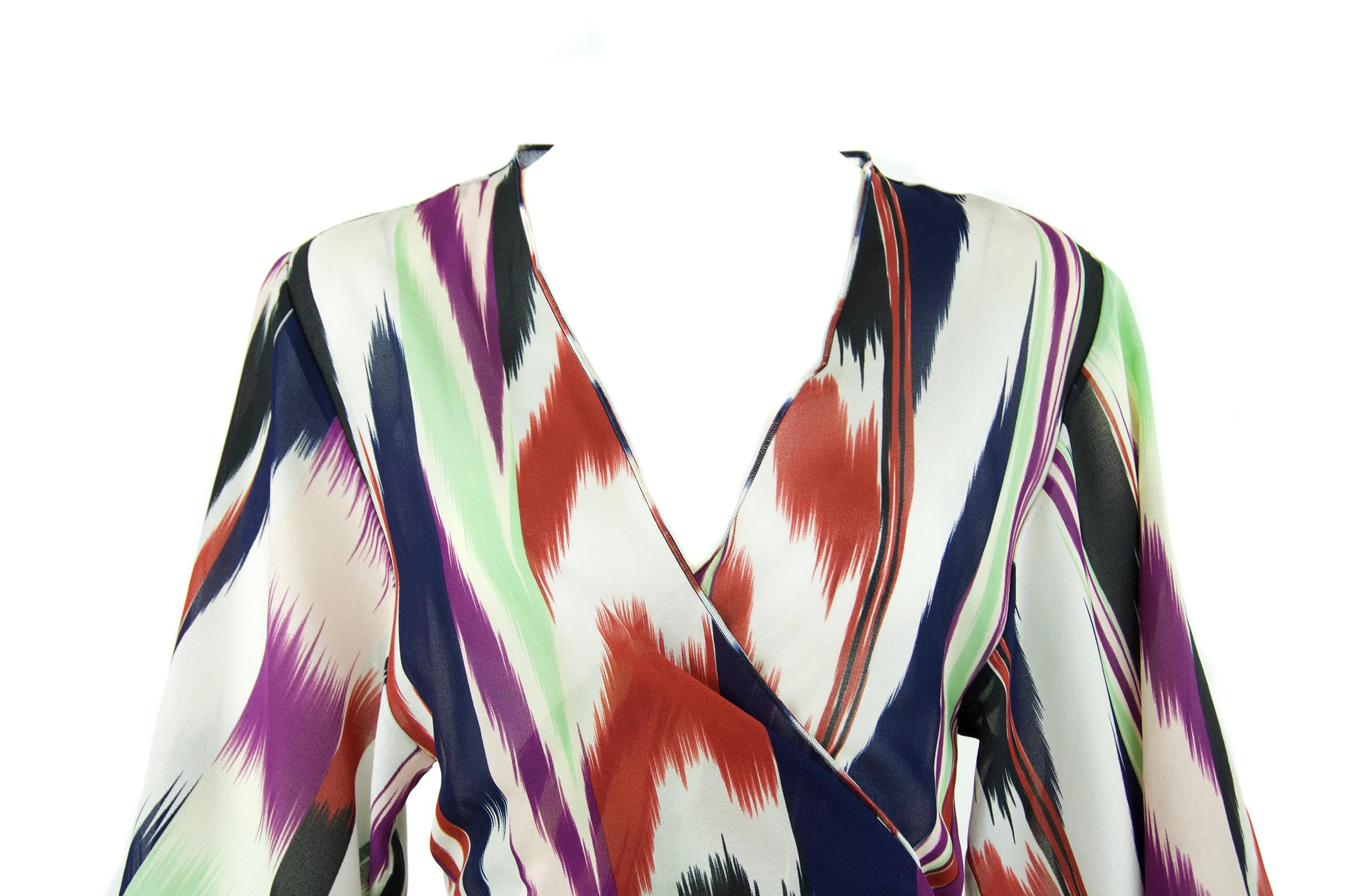 Missoni Mare Printed Wrap Top  - Size S In Excellent Condition For Sale In Newport, RI