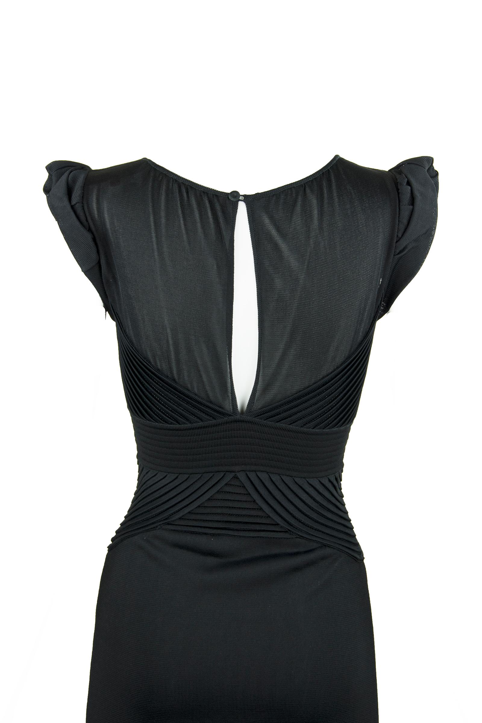 Women's Christian Lacroix Black Knit Dress  For Sale