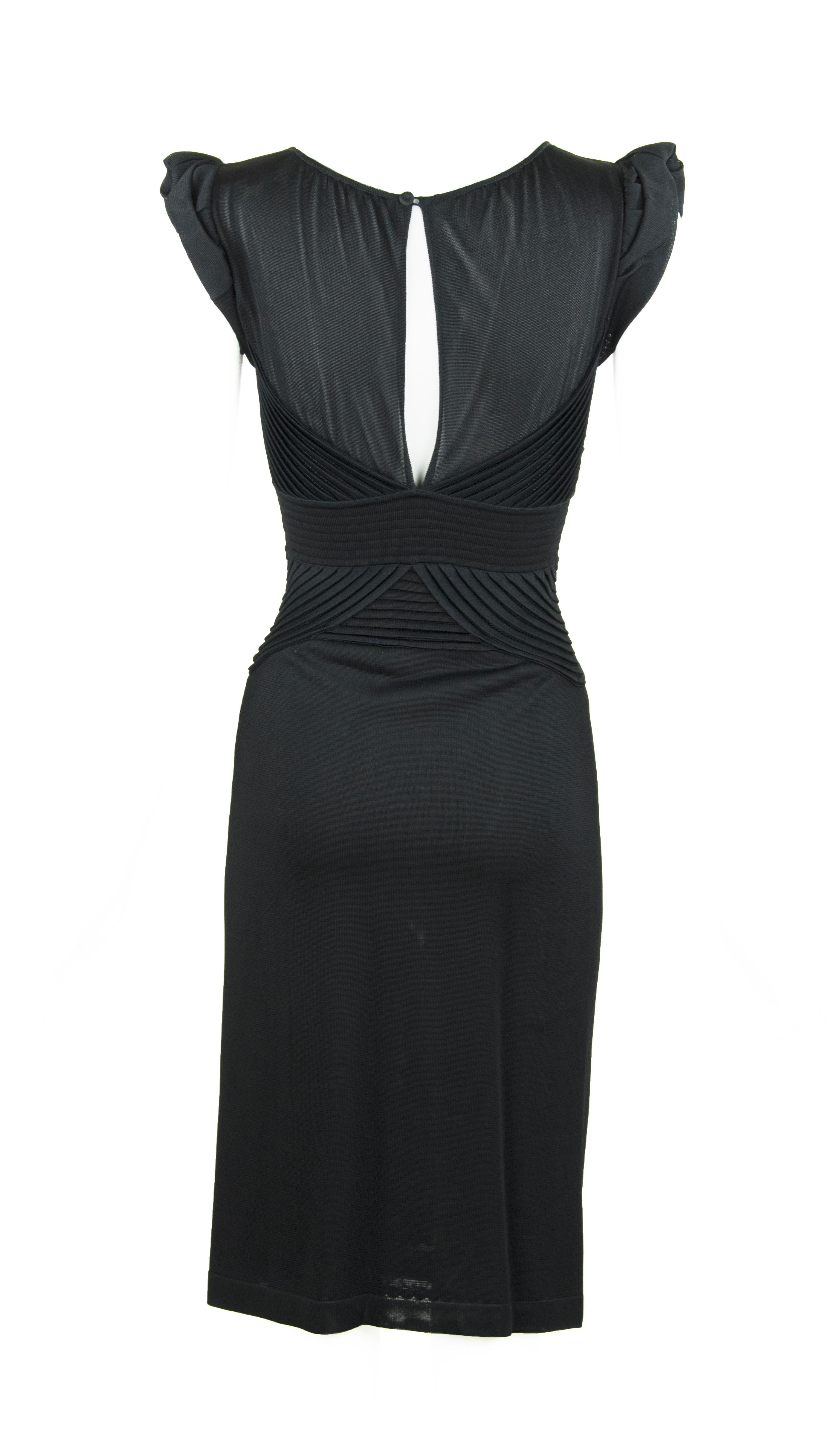 Christian Lacroix Black Knit Dress  In Excellent Condition For Sale In Newport, RI