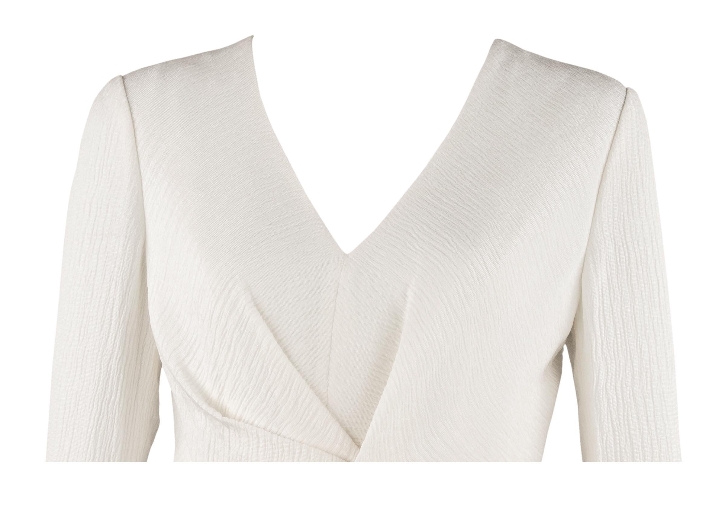 J. Mendel Off White Silk Twist Dress   For Sale 1