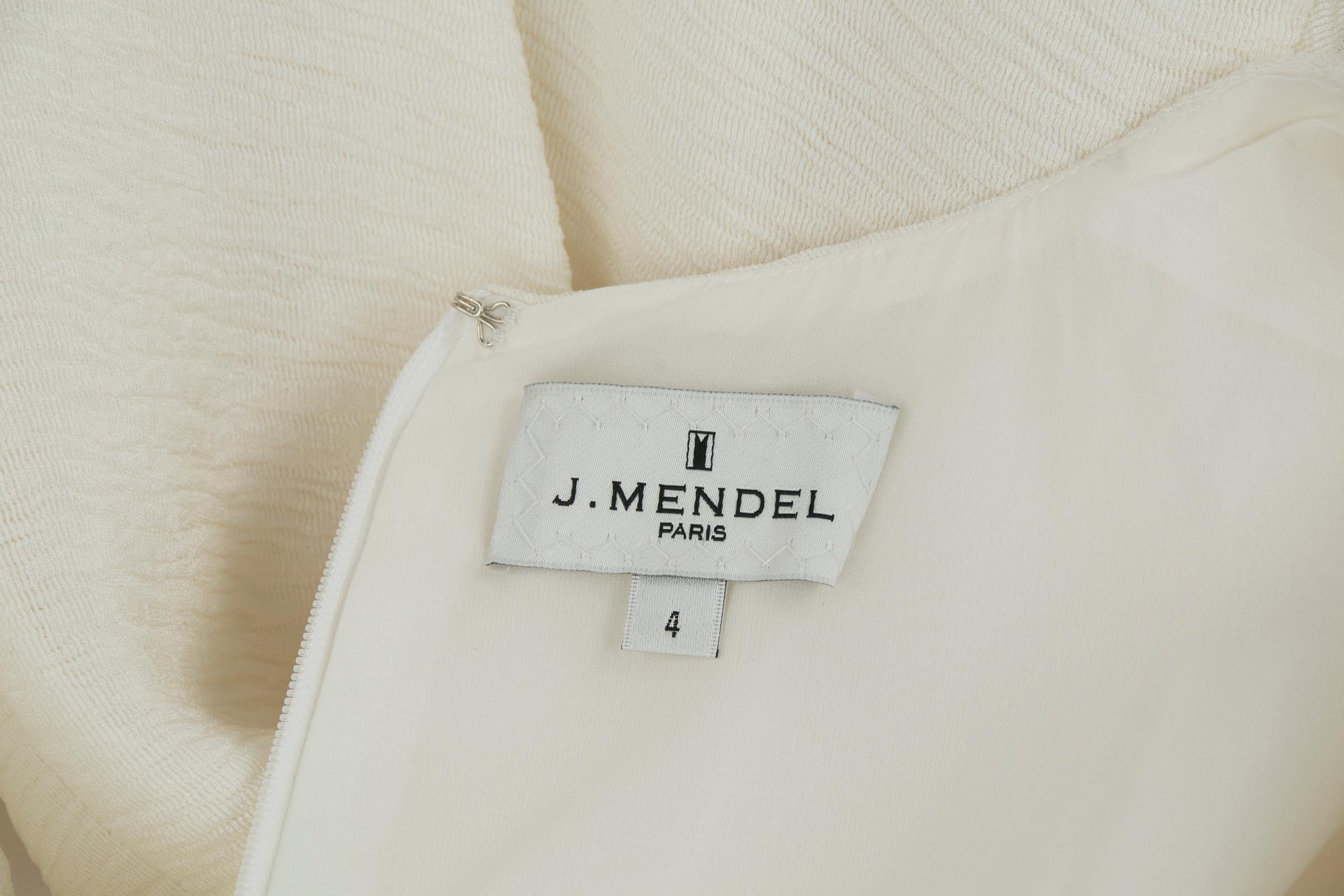 J. Mendel Off White Silk Twist Dress   For Sale 2