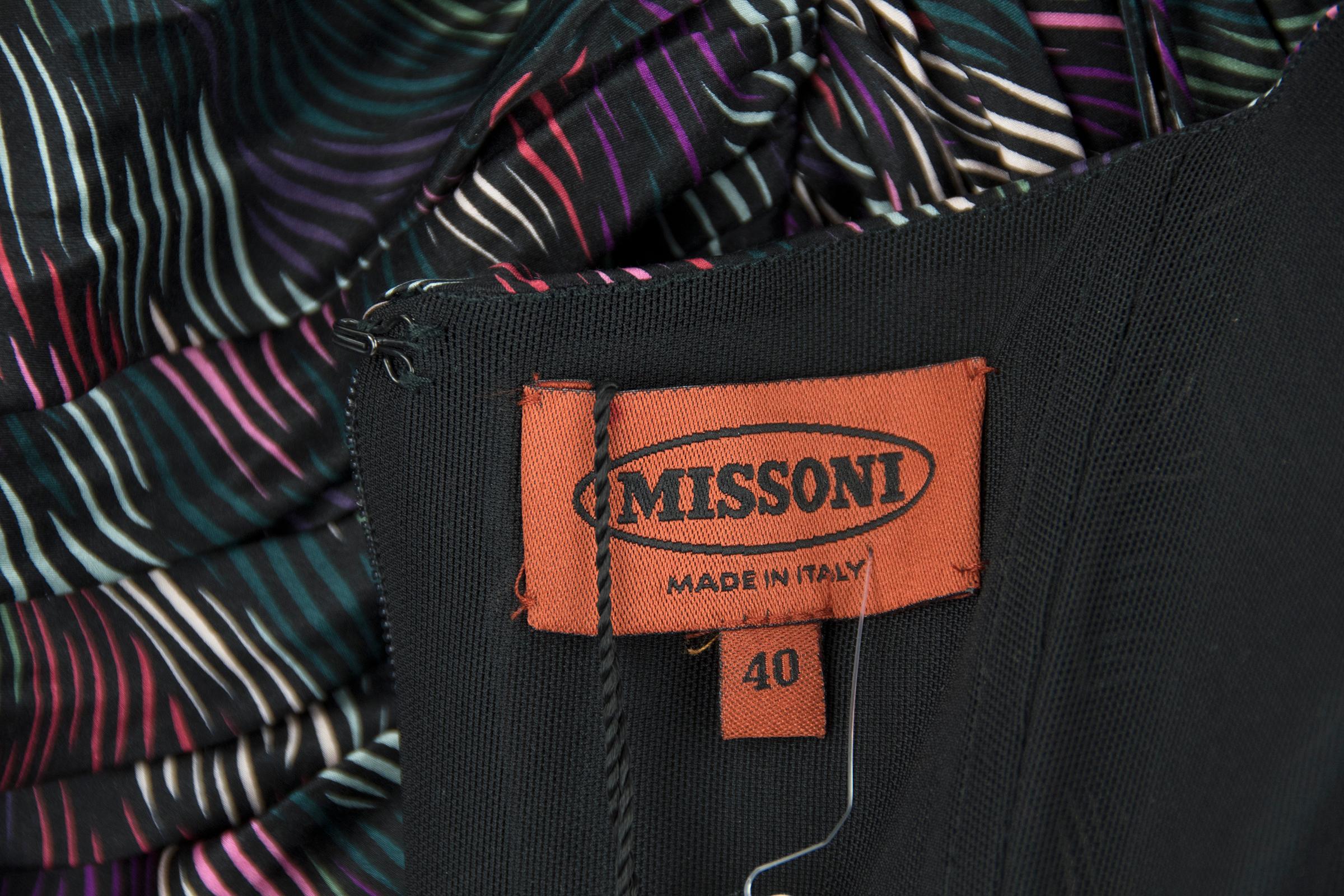 Missoni Silk Draped Halter Top - Size IT 40 For Sale 2