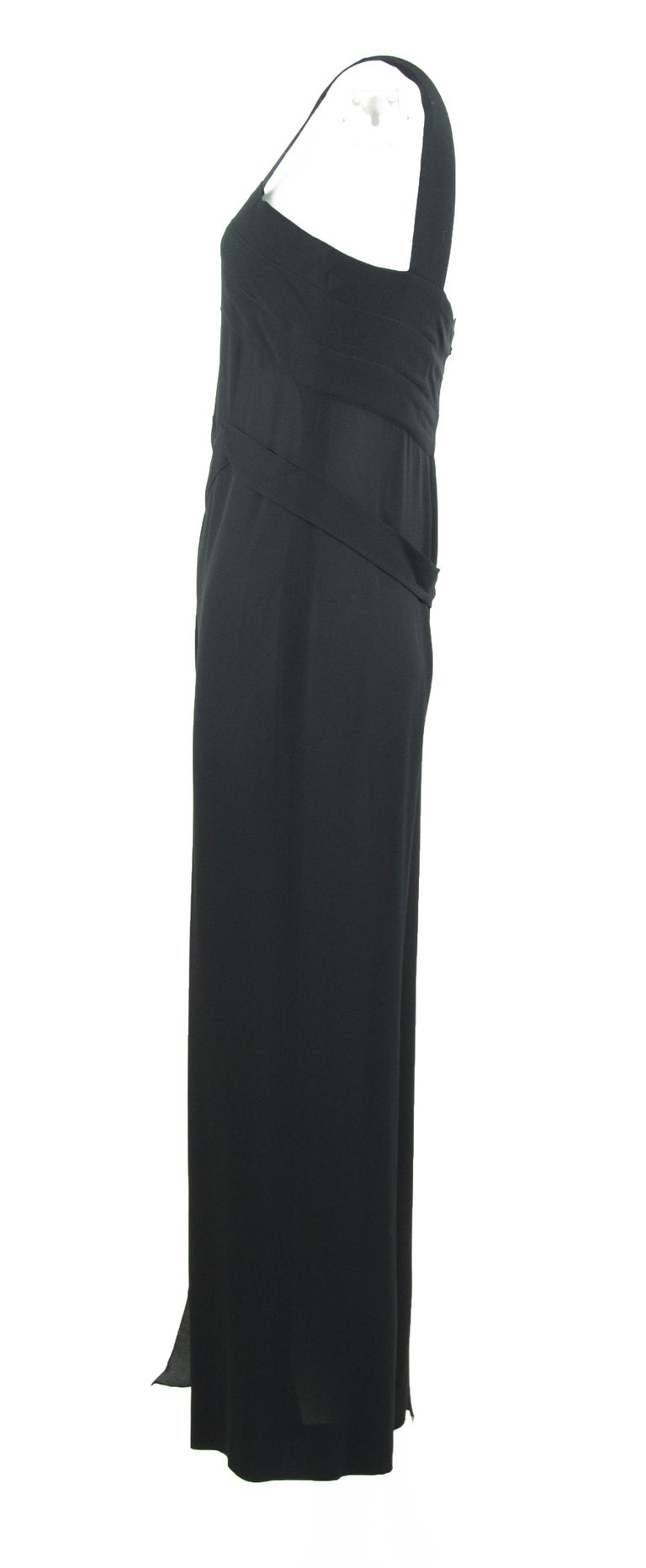 Chanel Black Sleeveless Silk Jumpsuit - Size FR 36/38 For Sale at ...