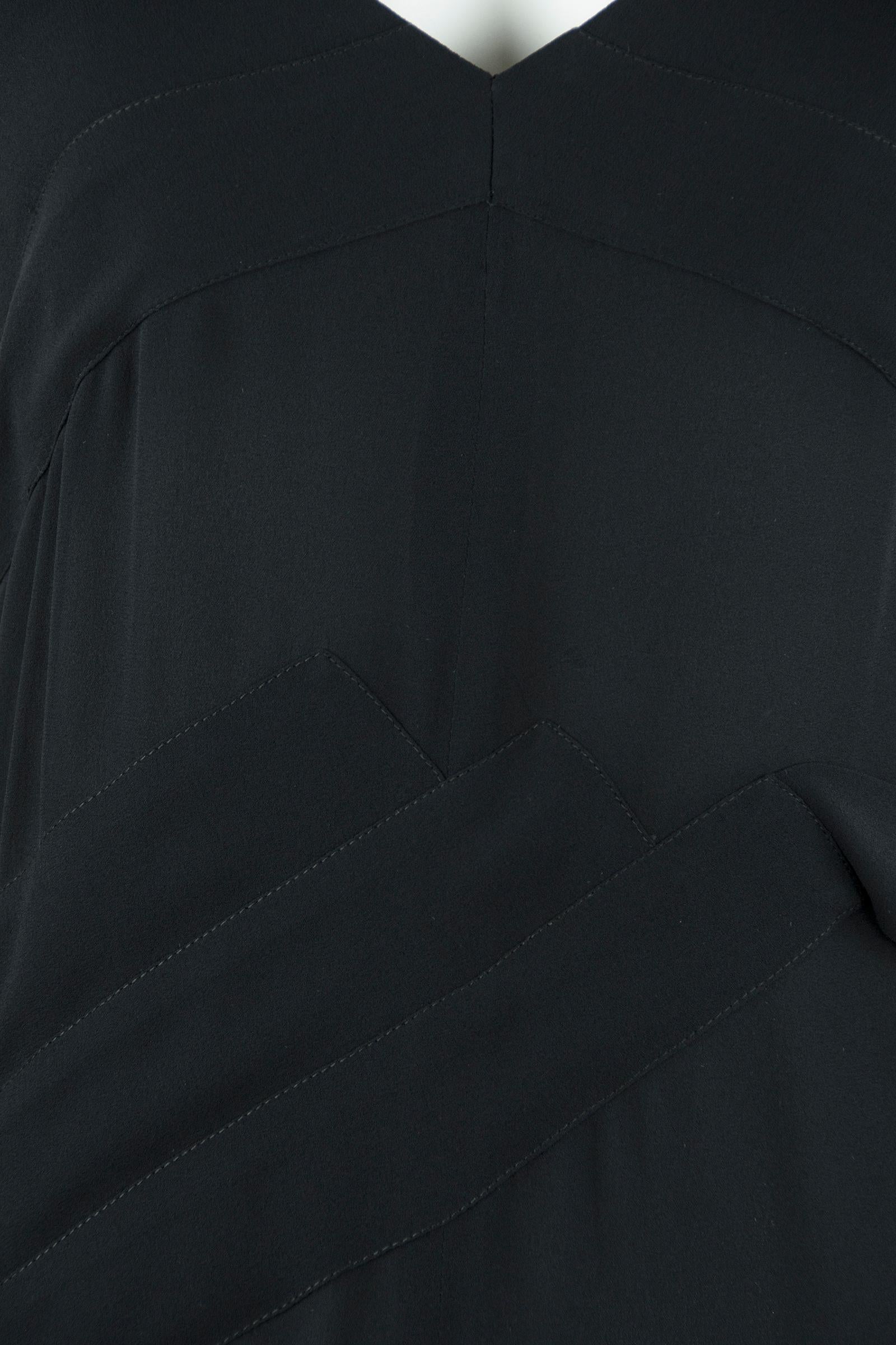 Chanel Black Sleeveless Silk Jumpsuit - Size FR 36/38 For Sale 1